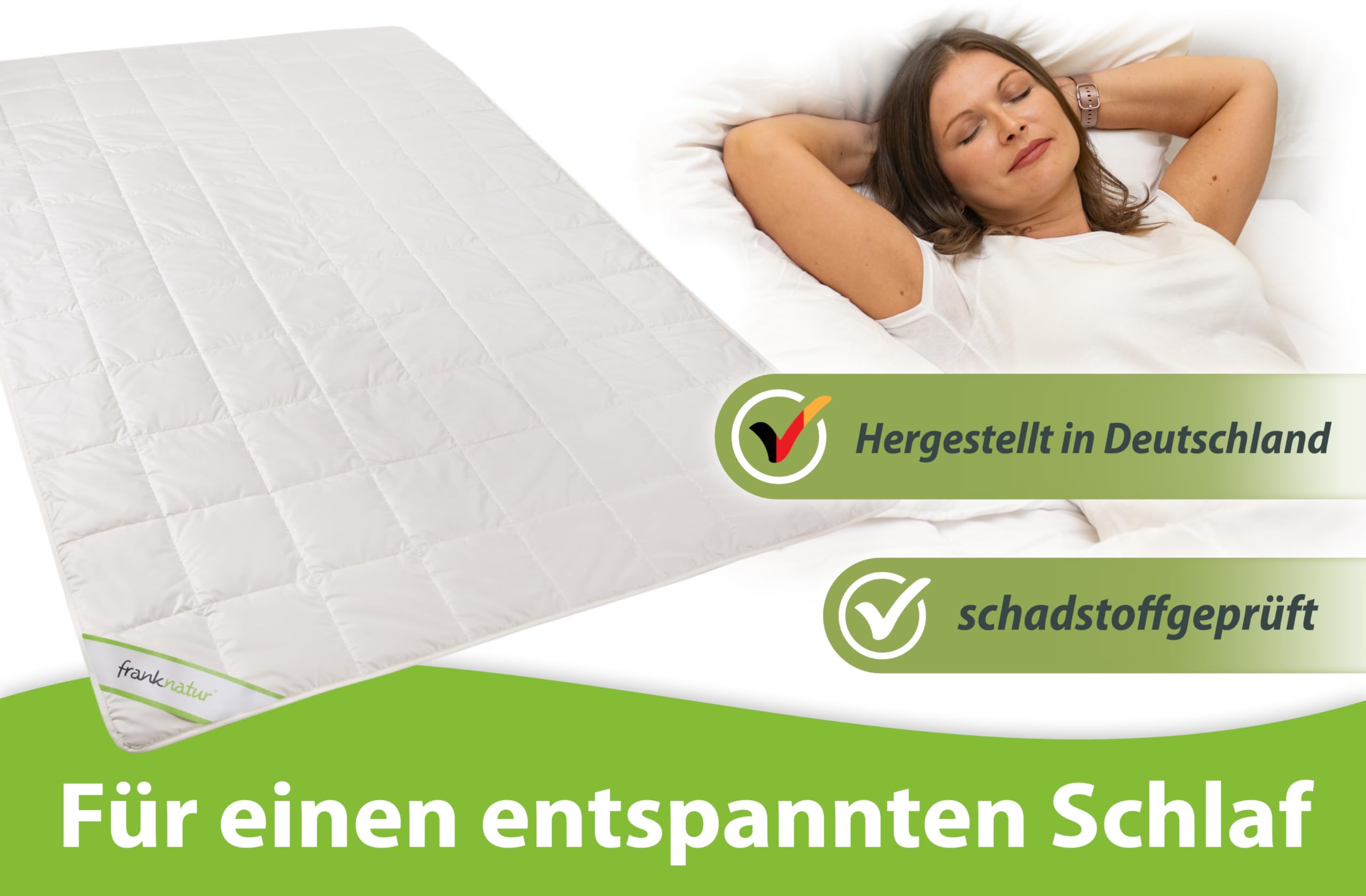 franknatur Kinderdecke 100x135 Bettdecke Kinder – leichte Lyocell Tencel Sommerdecke mit Bio Baumwolle Bezug, leichte Sommerbettdecke, atmungsaktiv, Oeko-TEX
