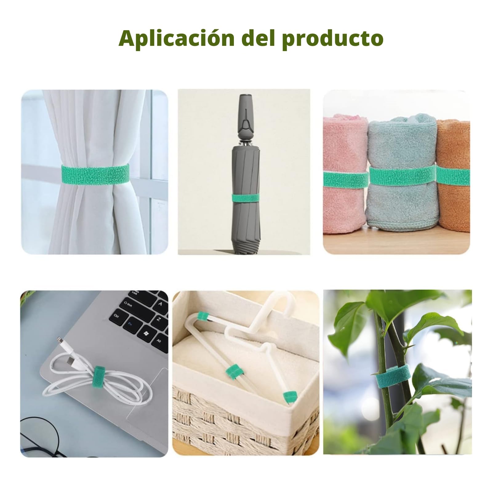 20m Cinta para Plantas, Reutilizable, Ayuda para Escalar Plantas