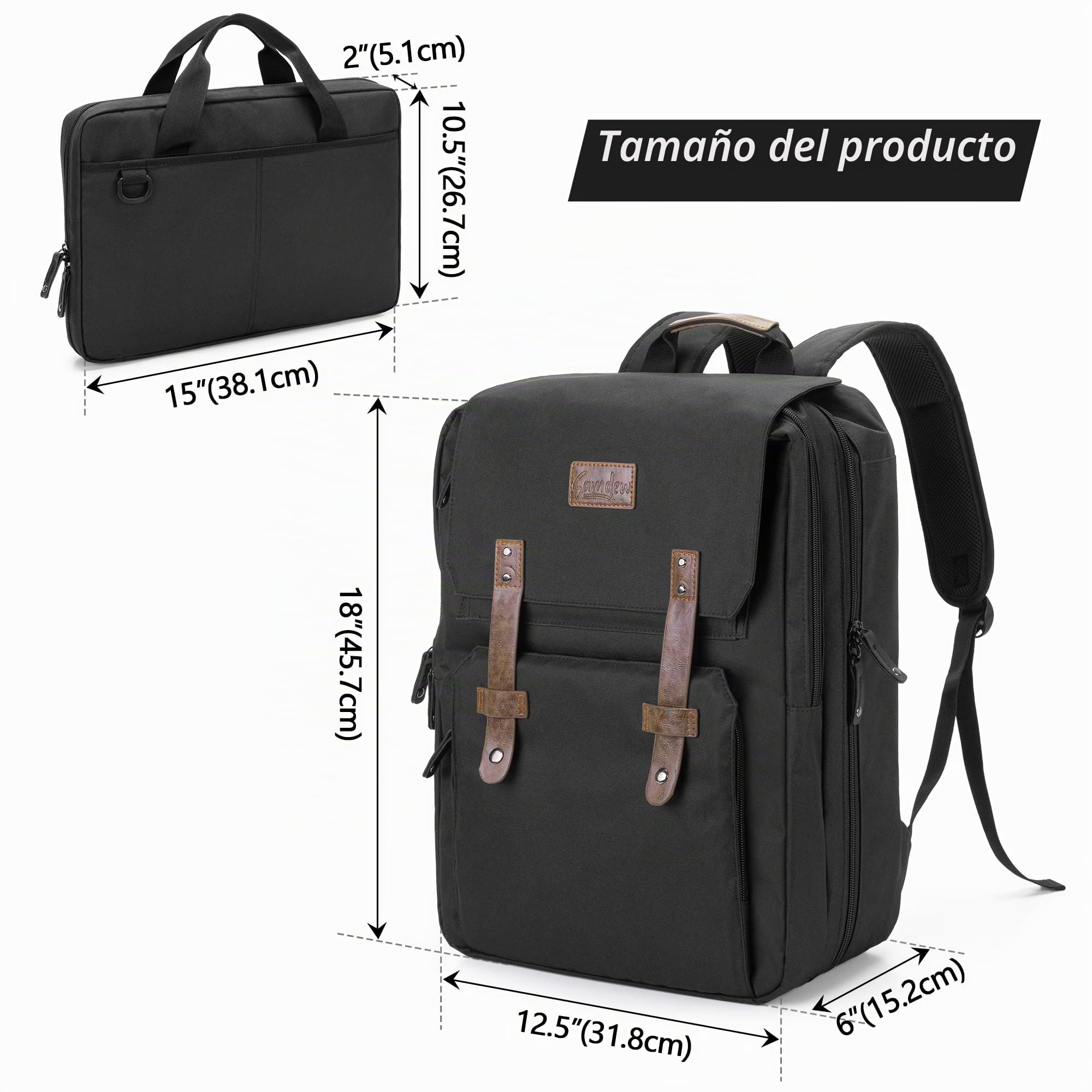 samdew Mochila para Cuchillos de Chef (Cuchillos no Incluidos) | Utensilios de Cocina Profesionales, Soporte para Cuchillos y Estuche para Utensilios con Múltiples Bolsillos