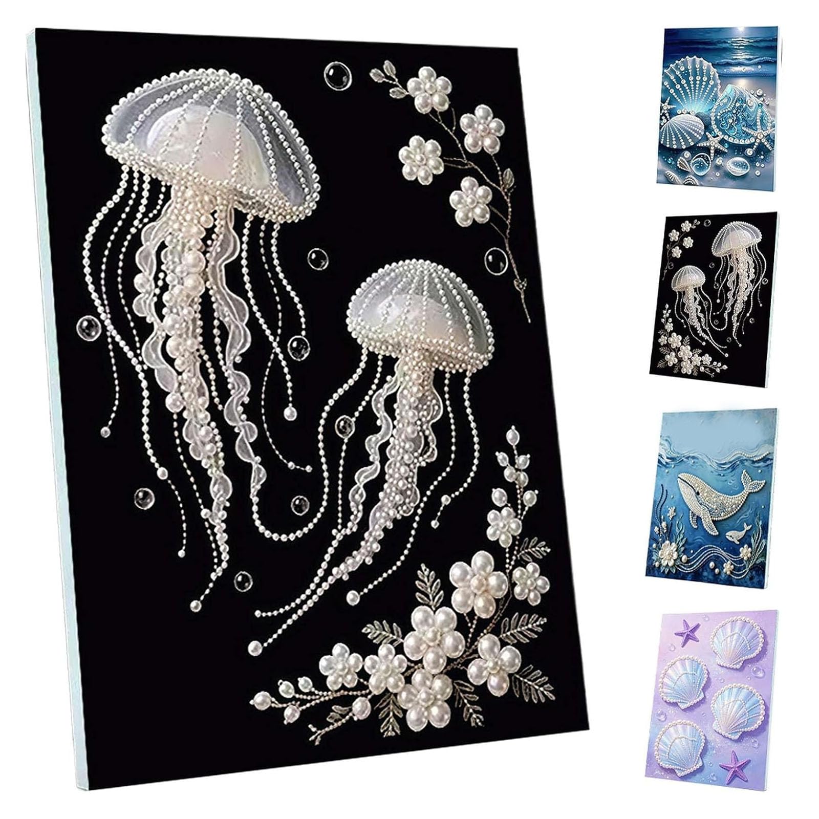 HYPYXUS 12x16 Inch Ocean Themed Pearl Art DIY Craft Kit (#B-1pc)