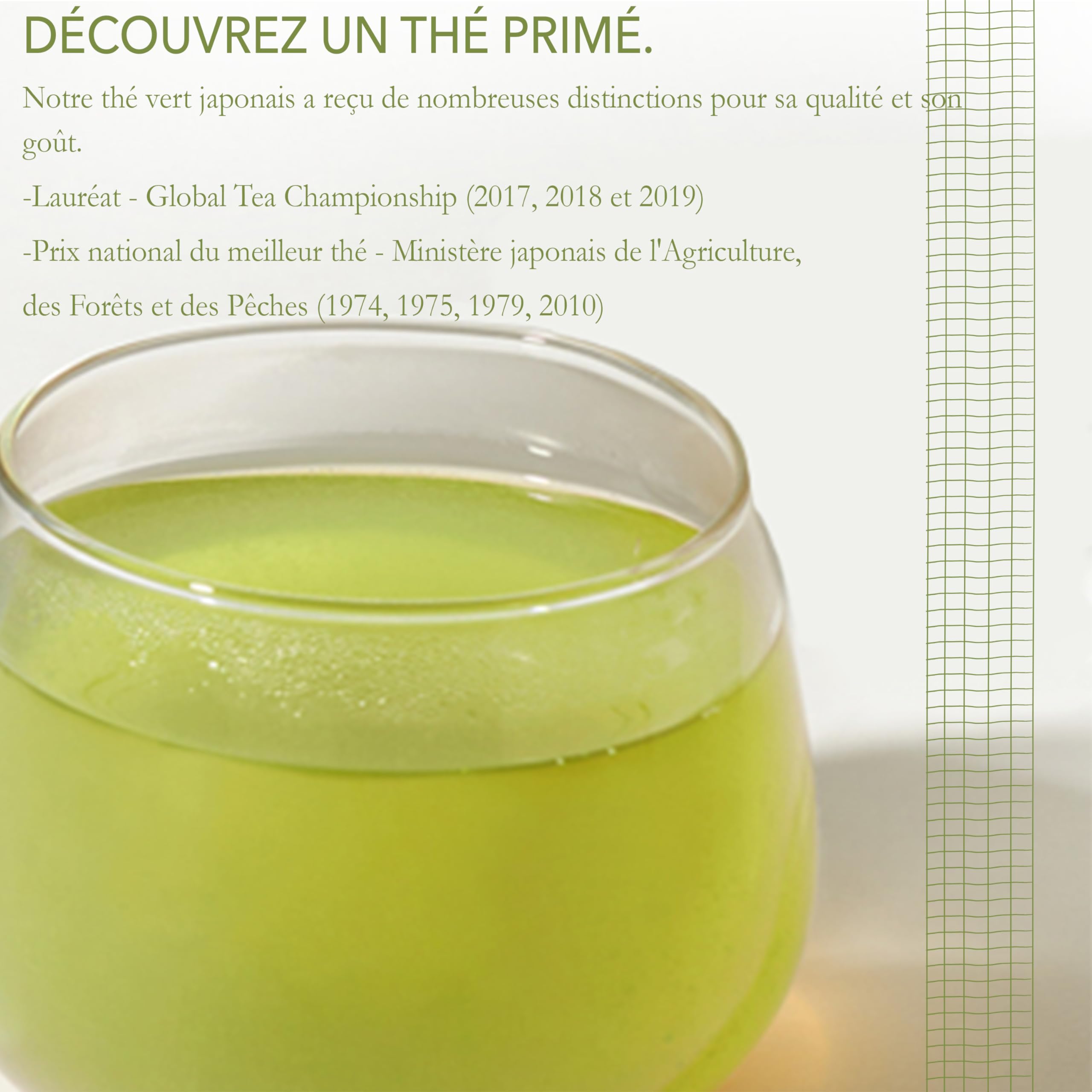 Issaku - Thé vert japonais en vrac - Thé vert végétalien et entièrement naturel - Thé Sencha Fukamushi riche en antioxydants - 3,5 oz