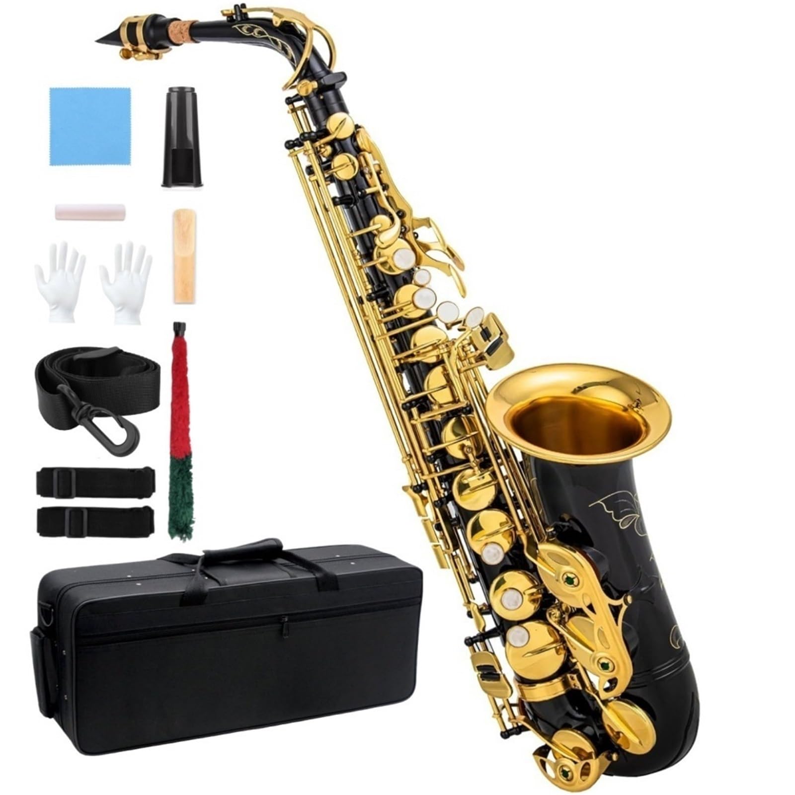 Sassofoni Per Principianti Sassofono Contralto Black Gold In Mi Bemolle Maggiore Strumento Professionale