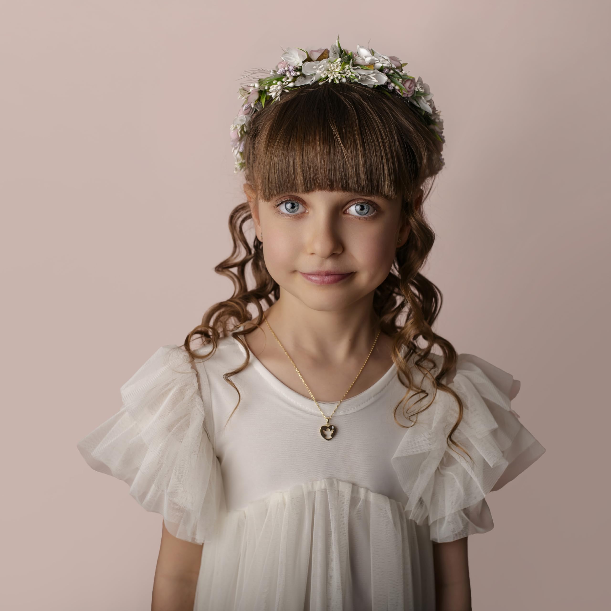Sakrami Collana Ragazza e Bambina Angel Heart in Argento 925 e zircone, Pendente con Angelo Custode + Scatola con Incisione Personalizzata