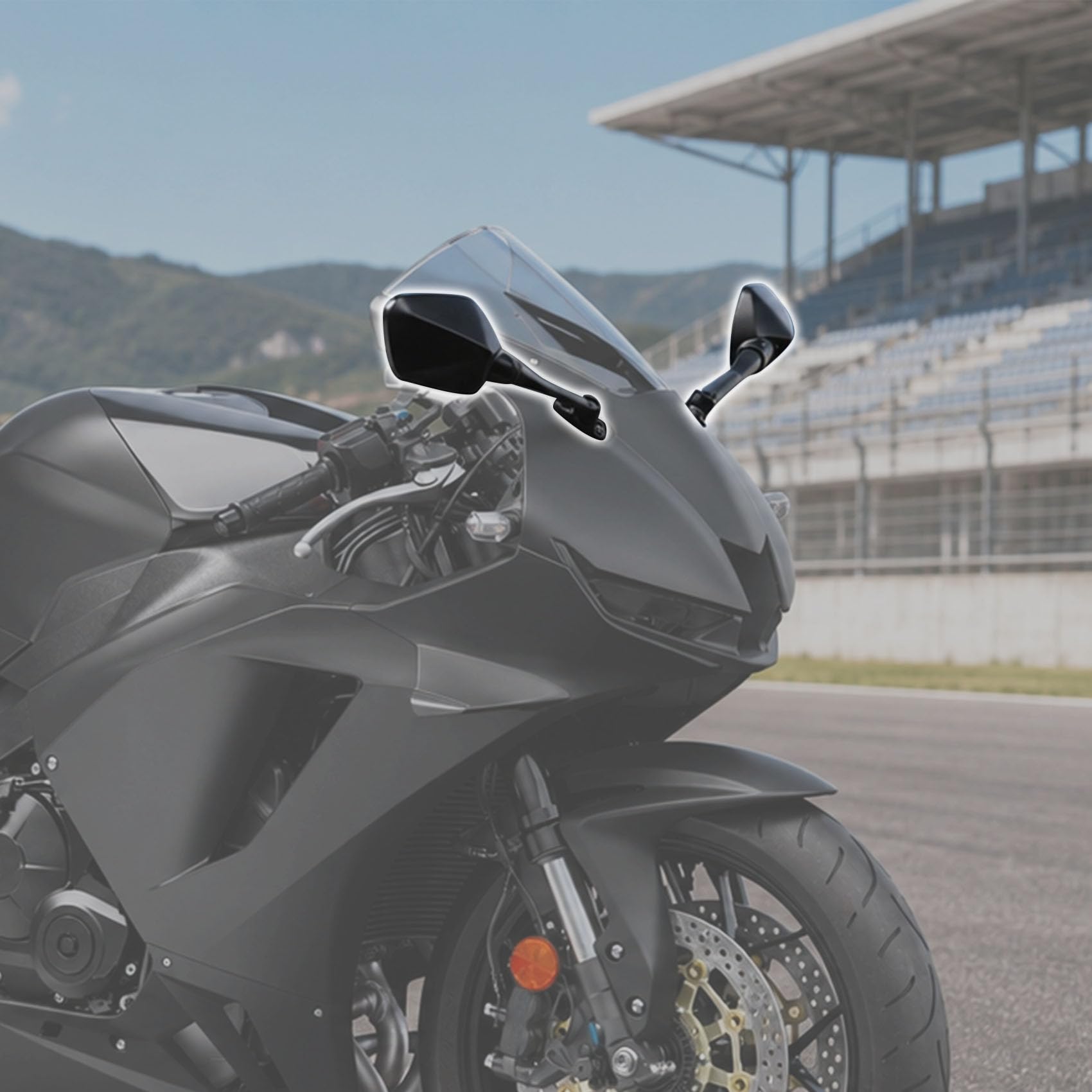 TCMT Rückspiegel E-Zeichen Spiegel E49 Rückspiegel Passend für HONDA CBR 600 RR 2003-2023 CBR1000RR 2004-2007