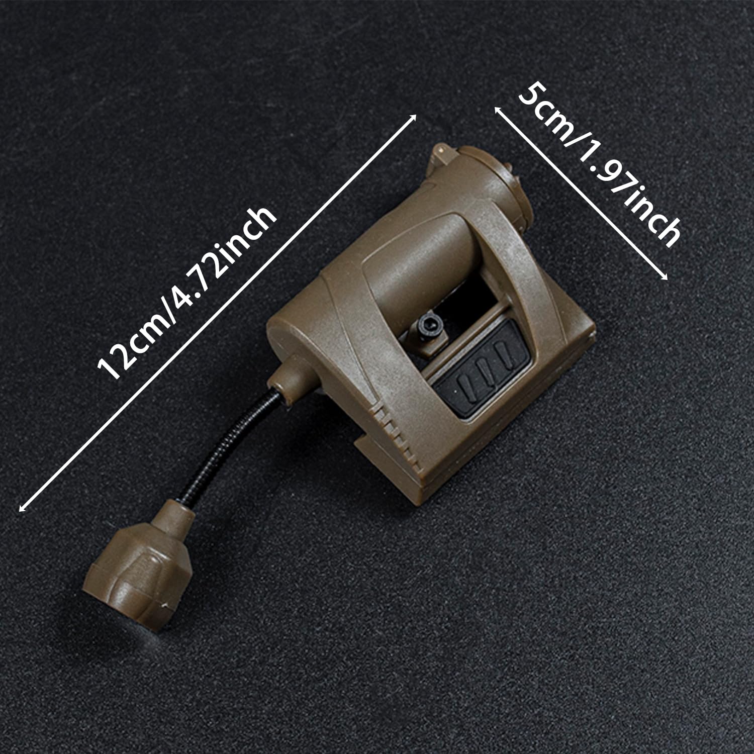 Lámparas tácticas para casco 4 modos verde/rojo/blanco/IR LED lámpara de tarea con soporte para lámpara de casco, lámparas de señal de supervivencia flexibles para caza al aire libre, airsoft,
