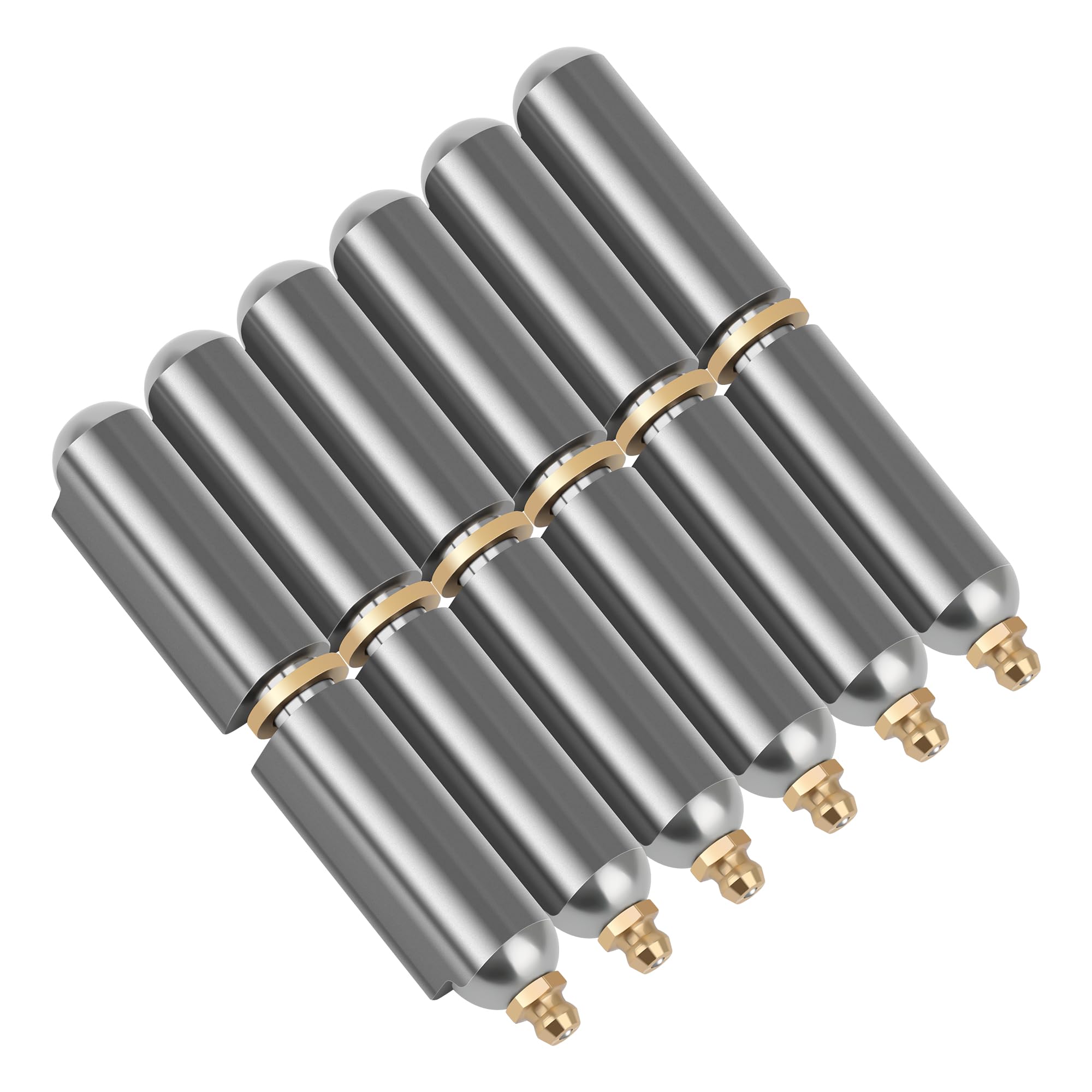 Photo 1 of Coitak 6 PCS BBQ Smoker Weld on Bullet Hinges Carbon Steel Weldable Barrel Hinges Heavy Duty for Swing Door Trailer Ramp, 4 Inch