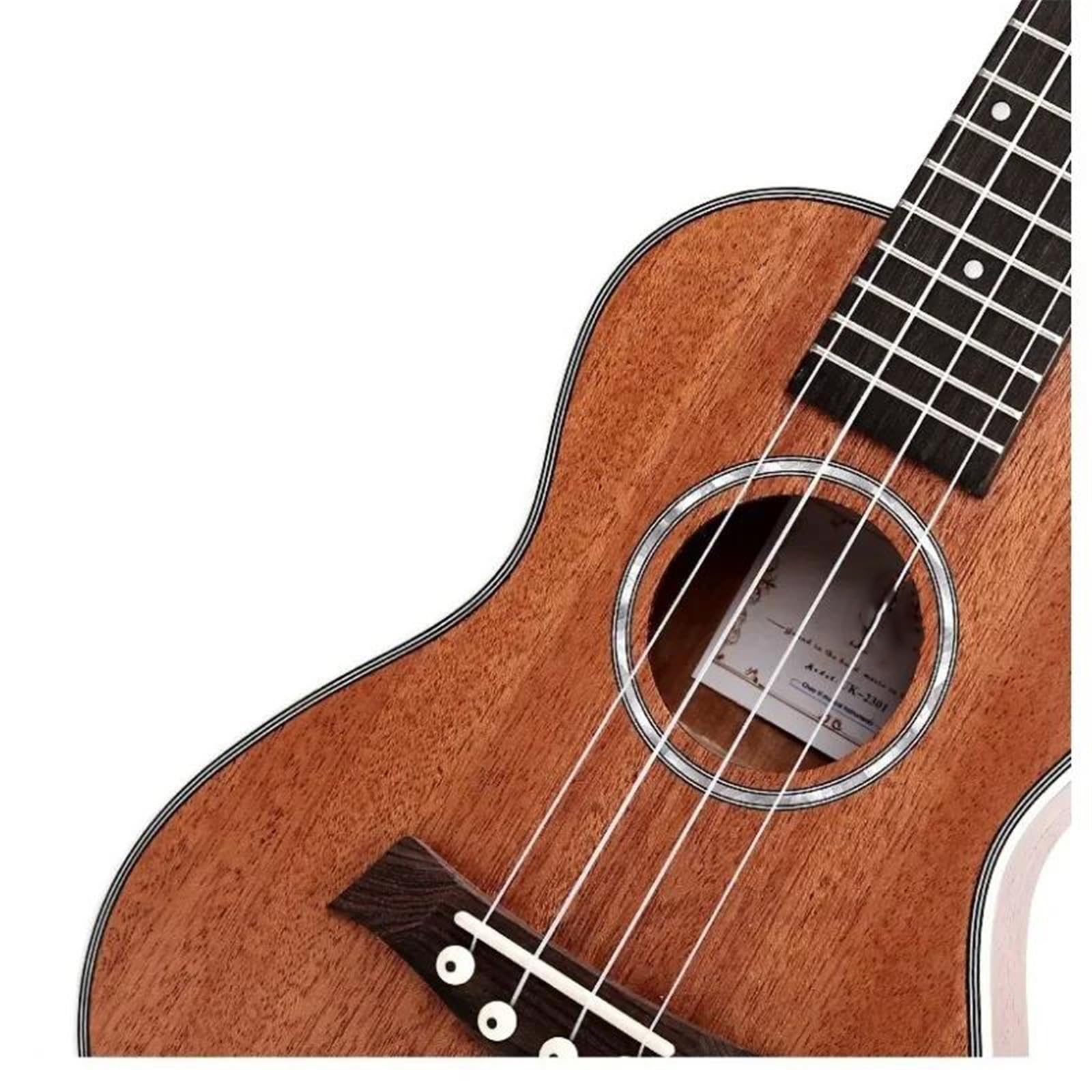 23-Zoll-Akustik-Ukulele, Griffbrett Aus Palisander, Instrumente, Gitarre, Musikinstrumente, Mini-Gitarre Für Anfänger Ukulele Set(B)
