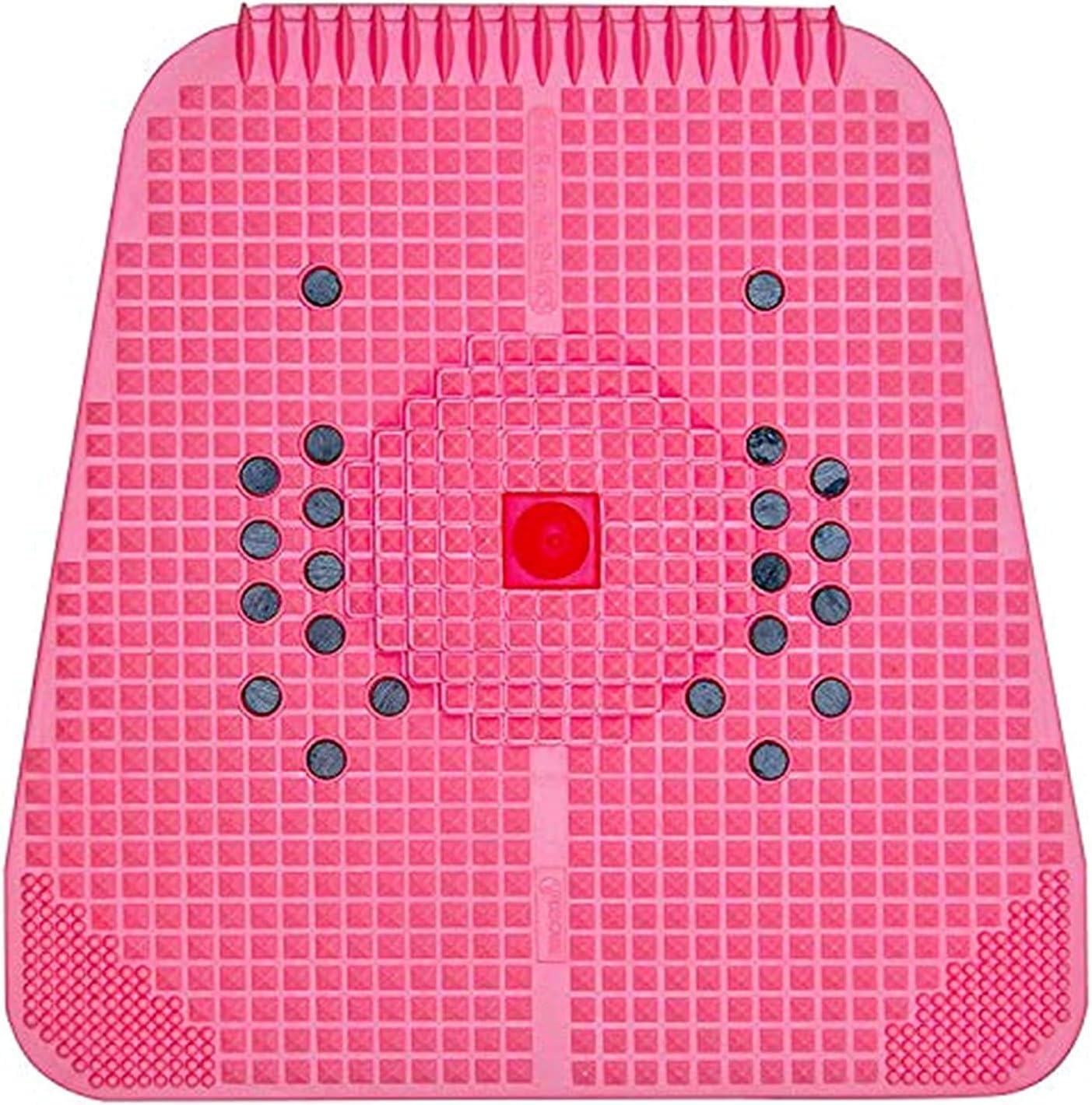 Acupressure Power Mat with Magnets and Pyramids for Pain Relief and Total Health (Pink, Medium)