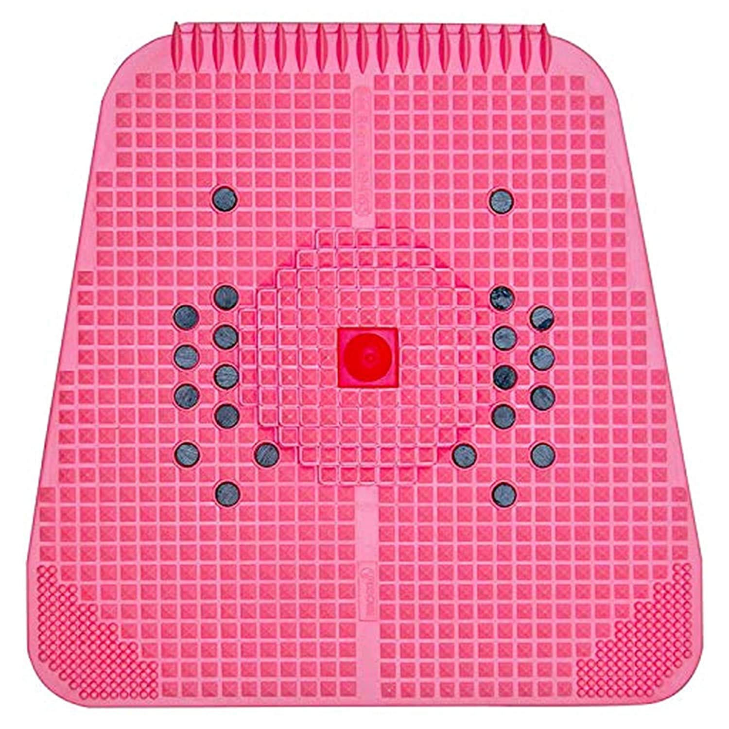 Acupressure Power Mat with Magnets and Pyramids for Pain Relief and Total Health (Pink, Medium)