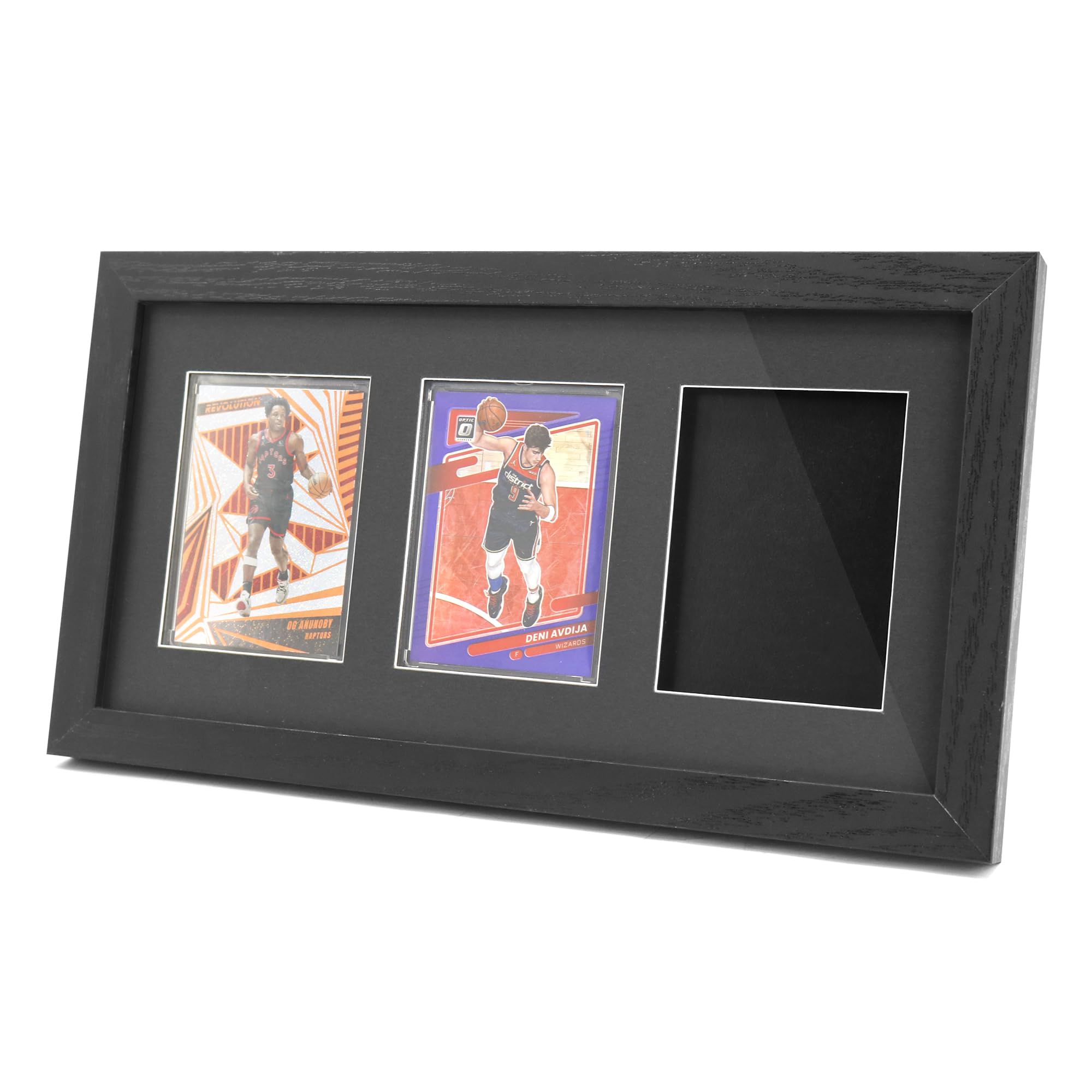 Hodeframe Sports Card Display Frame,Grading Card Display Case for 3 Standard Cards,Baseball Card Display Box,Wall Mounted Display Case for Sports Cards(for Standard Trading Card)