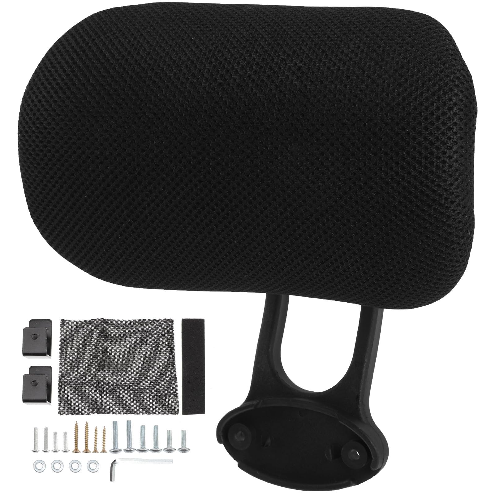 Generico Cuscino Comodo da Regolabile Sedia Ufficio per di Poggiatesta e Nero Traspirante Altezza 4cm per Supporto Cervicale L'uso del Computer