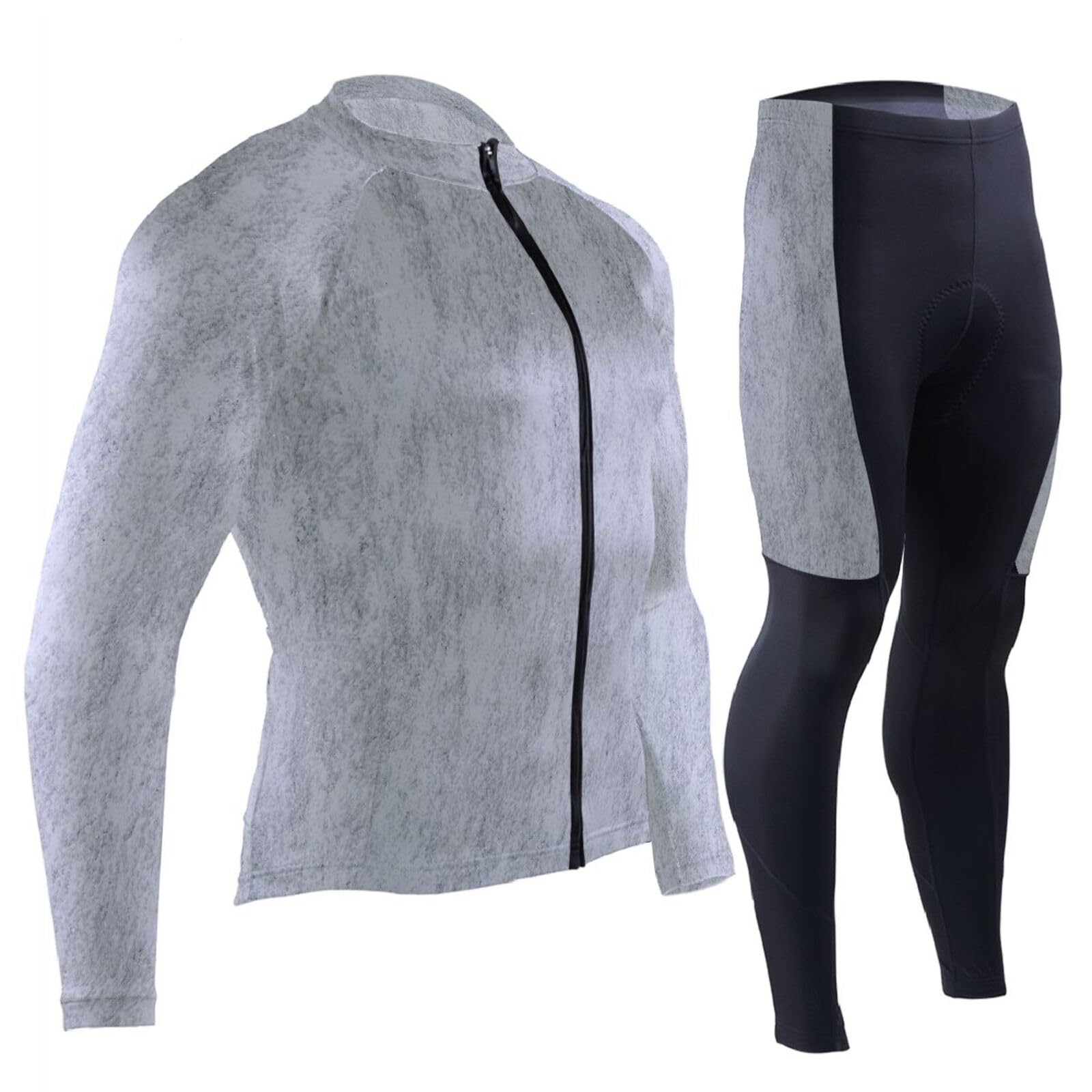 Radtrikot mit Taschen, atmungsaktiv, Ärmel, Fahrradtrikot, Herren, 3D-gepolstert