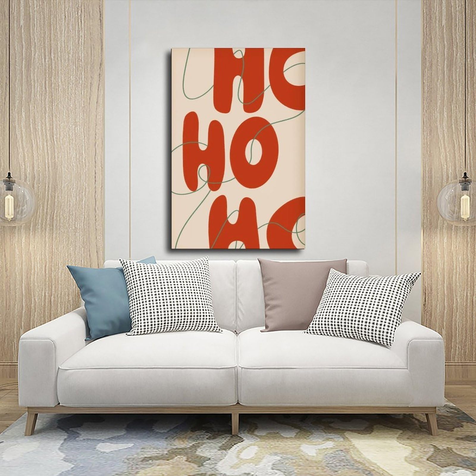 Poster su tela retrò rosso per festival, decorazione per camera da letto, ufficio, stanza, regalo, 50 x 75 cm