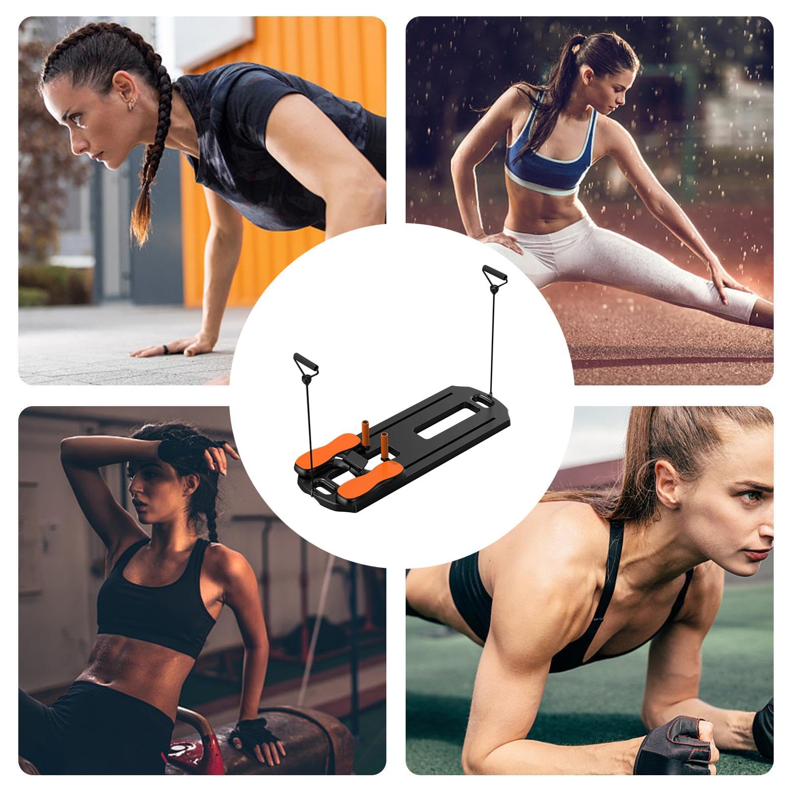 Pilates Reformer Machine con tavolo scorrevole Pilates - Riforme di Pilates, Pilates Board per la casa | Home Pilates Riforme Attrezzature da pilates portatili