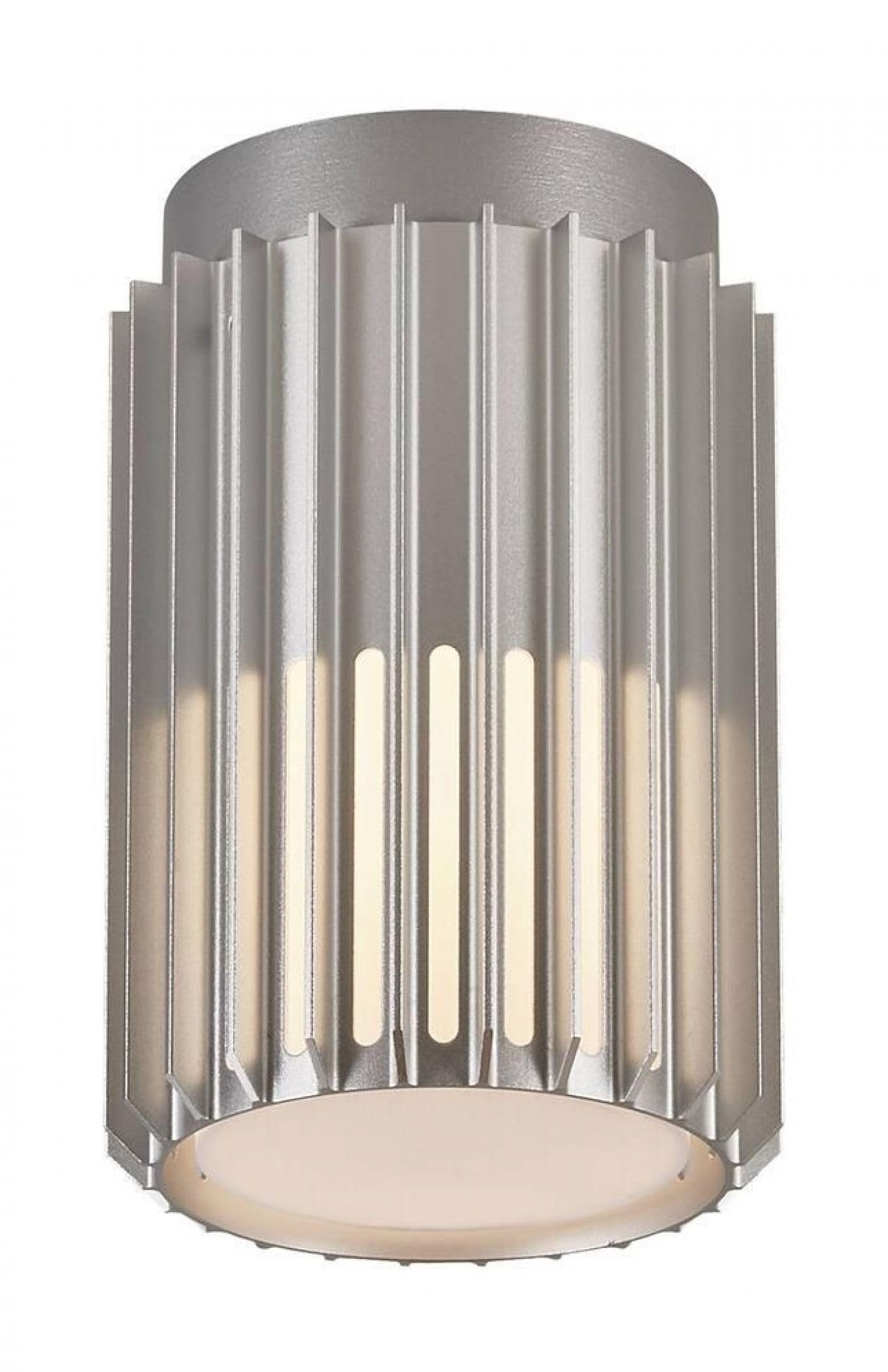 Nordlux Silver Aludra Outdoor Ceiling Light Aluminium E27 Weatherproof - Garden, Mains Powered, Ip54