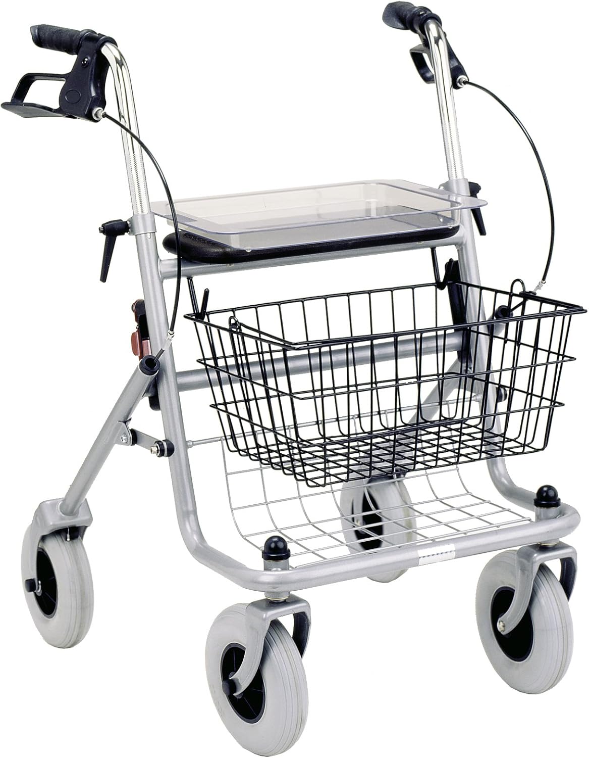 RUSSKA Rollator Russka Silber Metall 130 kg Max. Belastung Erwachsener ...