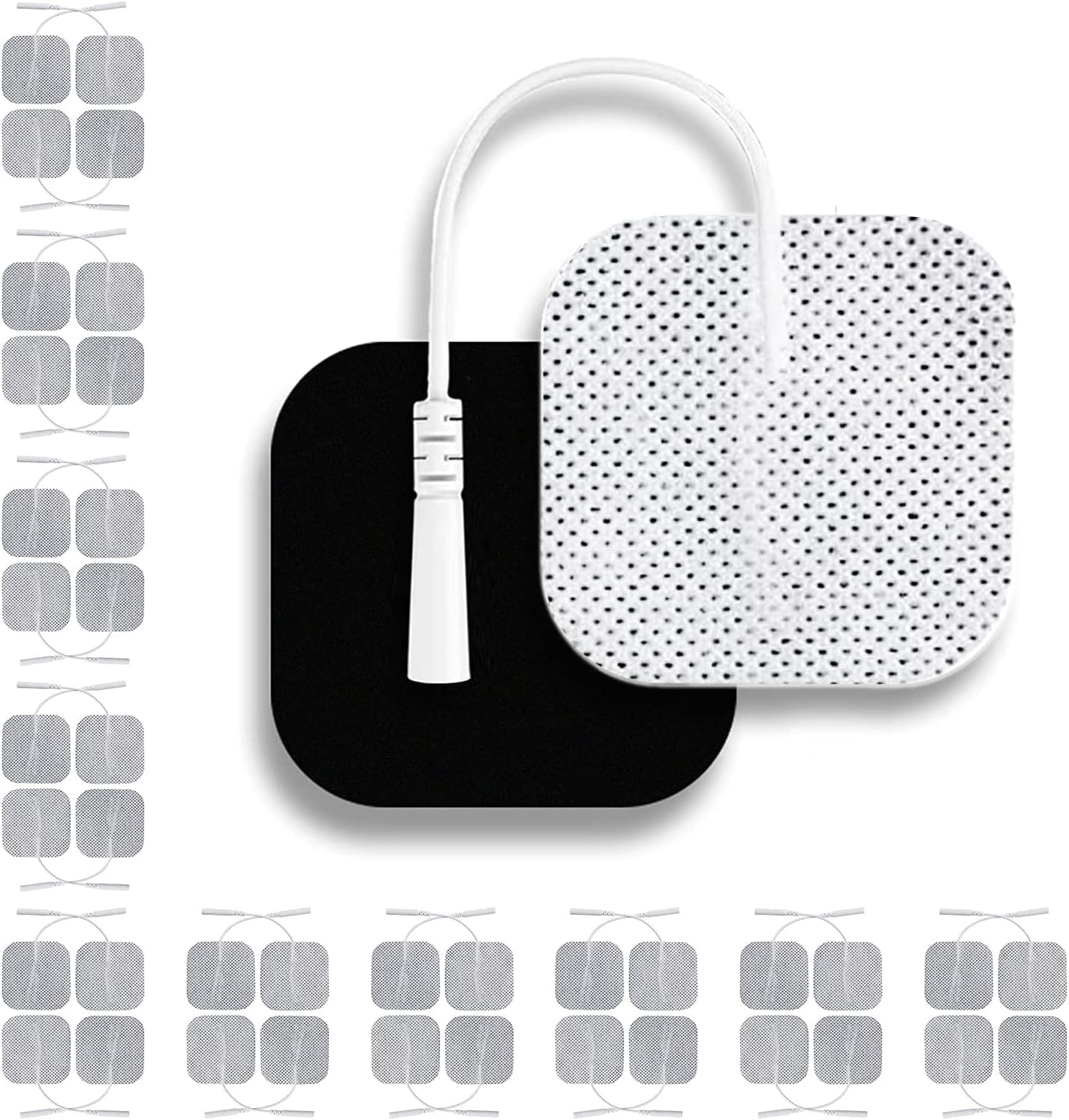 AcuPhysio Self Adhesive Electrode Pads (Pack of 02 set *08 pc) for Tens,IFT and EMS Physiotherapy Sticky Pads 5 * 5 Cm, White (PACK 02) (B0D5RH4JJ9) Amazon Price History, Amazon Price Tracker