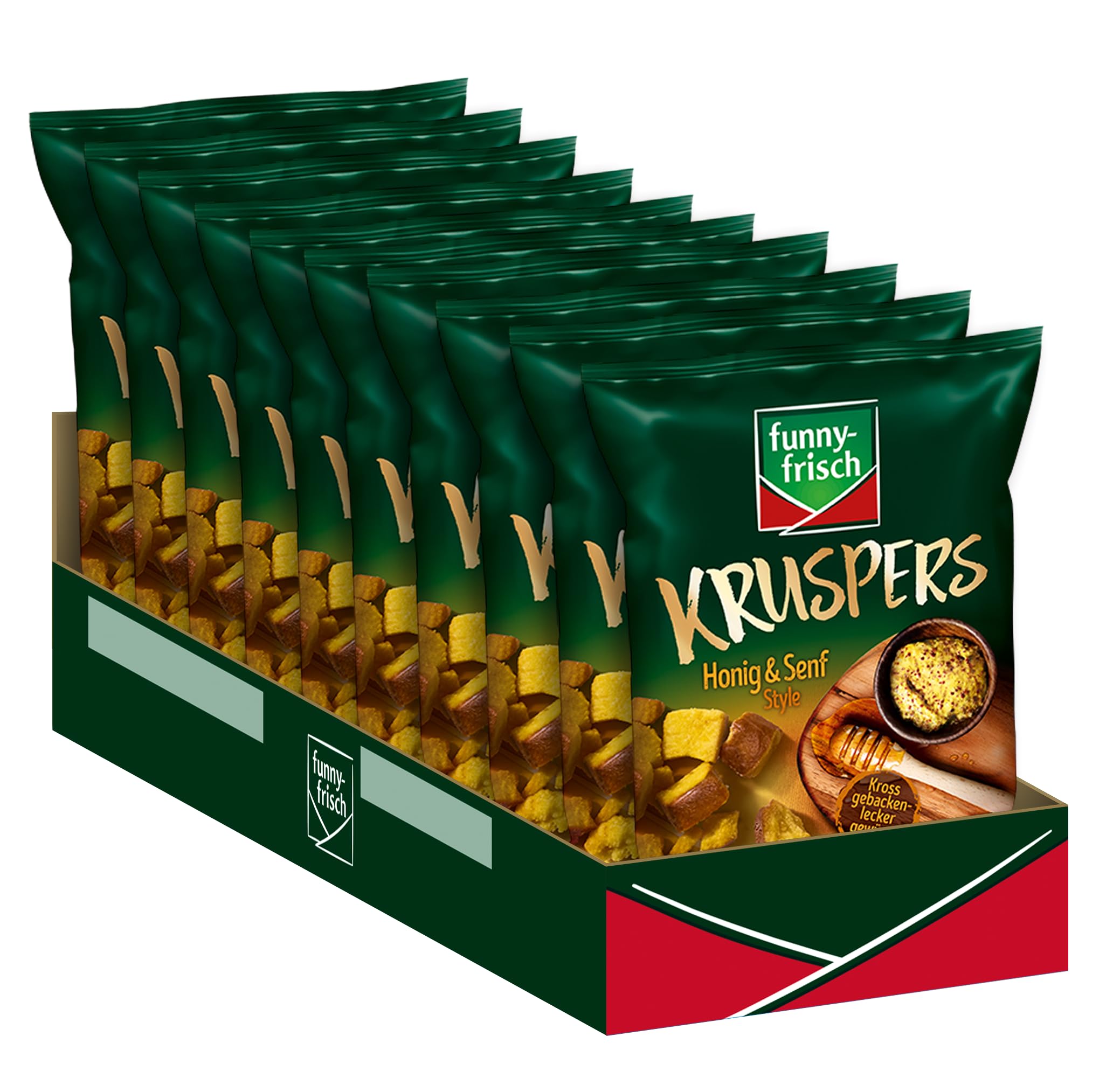 funny-frisch Kruspers Honig & Senf, 10er Pack (10 x 120 g)