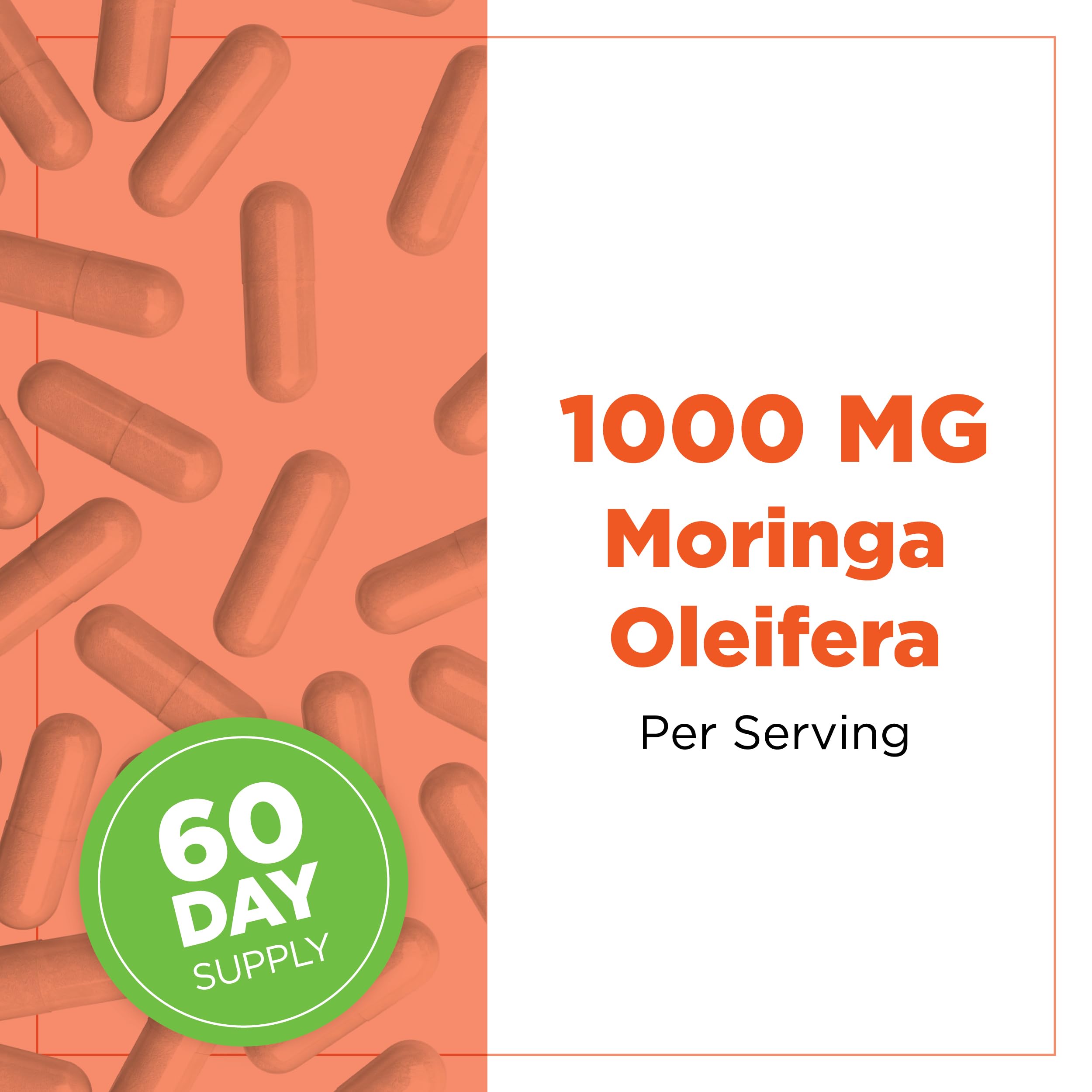 Plantvital Organic Moringa Capsules for Breastfeeding - 1000mg per Serving — Amazon image 2