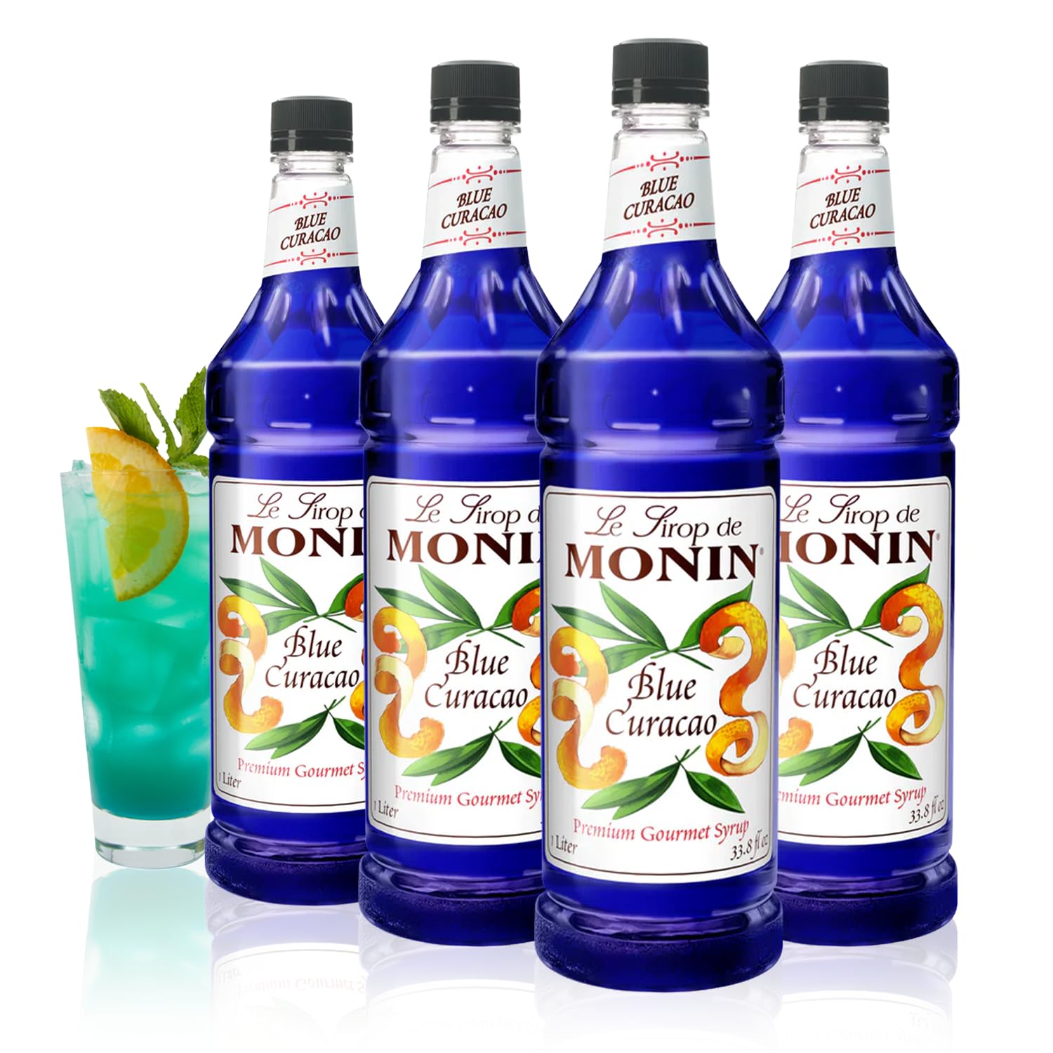 MONIN Blue Curacao 700ml 1本～10本セット Amazon.com: Monin - Premium Blue Curacao Syrup | Iconic Blue Hue