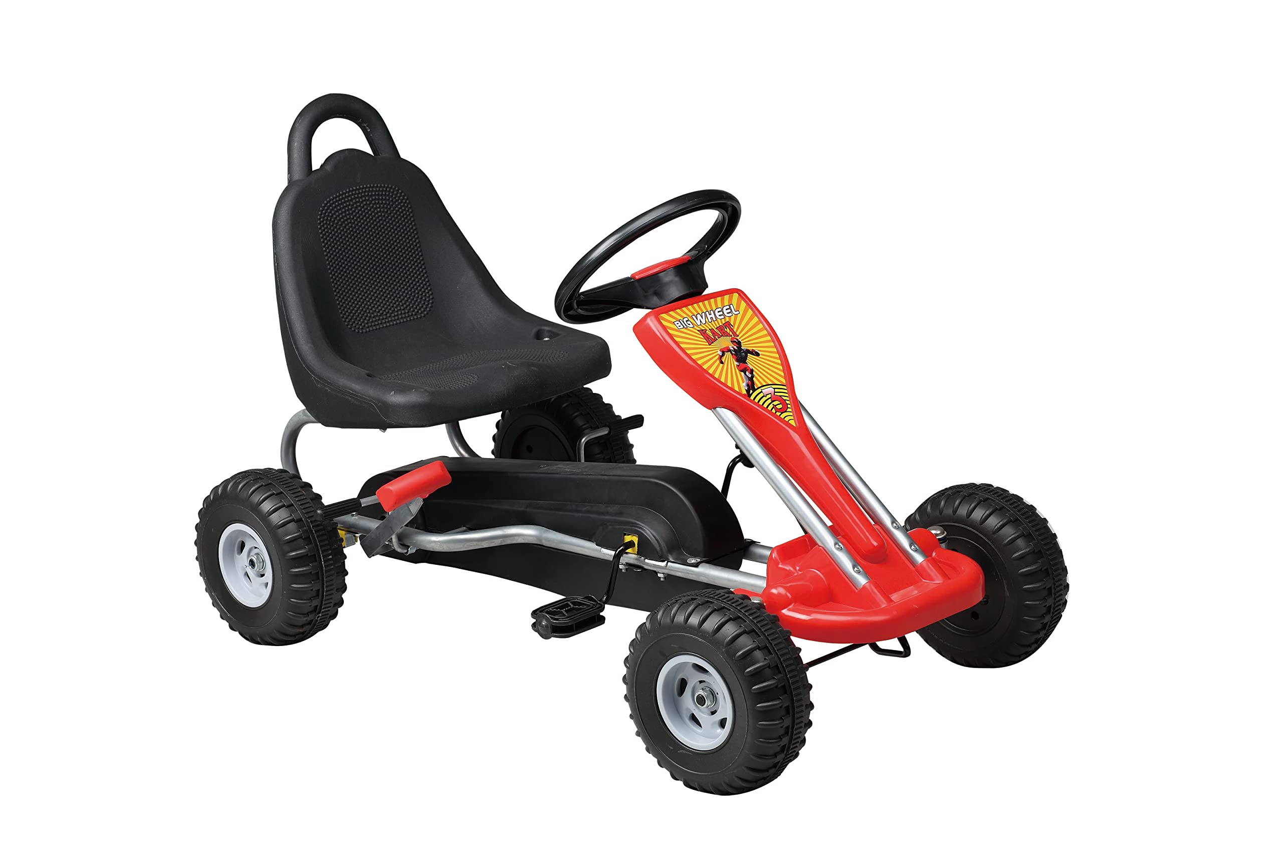 PJ Power Joy Wheelz Ride-On Pedal Kart Assorted, One Piece Sold Separately, Color May Vary