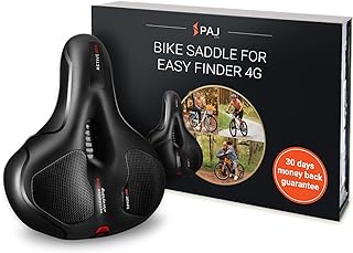 PAJ GPS Bike saddle without mount - Cloud Comfort technology - suitable with the EASY FINDER 4G (not included) as a GPS tracker for bicycles, e-bikes, MTBs with UK & Worldwide Real Time Tracking