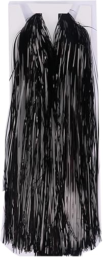 YYCRAFT Icicles Tinsel 3000 Strand, Negro