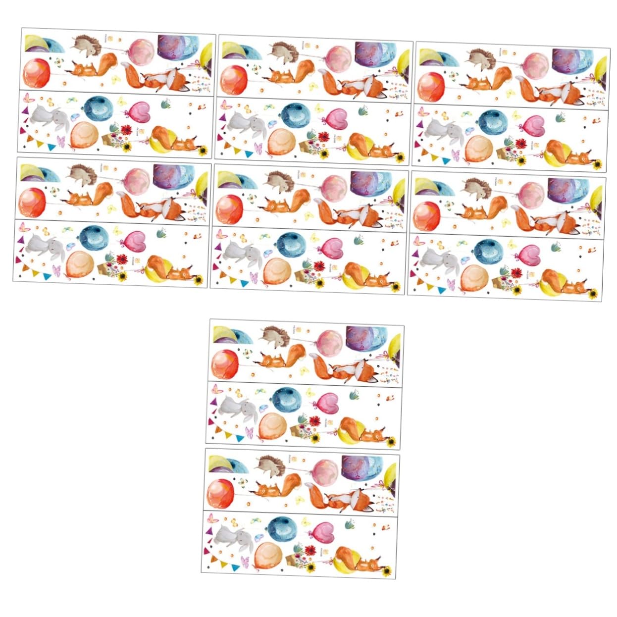 Sticker mural PVC enfant Lurrose autocollant adhésif amovible et décalcomanie murale LED