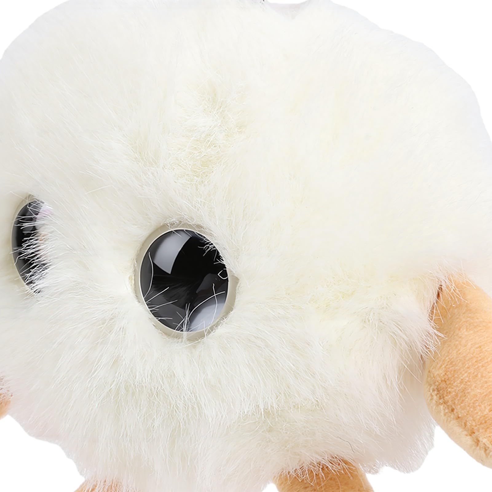 Drfeify AI Smart Plush Toy Tela de Felpa Animal de Peluche Interactivo con Batería Recargable USB C Chat de Voz Entrenamiento de Memoria Compañero Emocional para Niños Viajes a Casa (White)