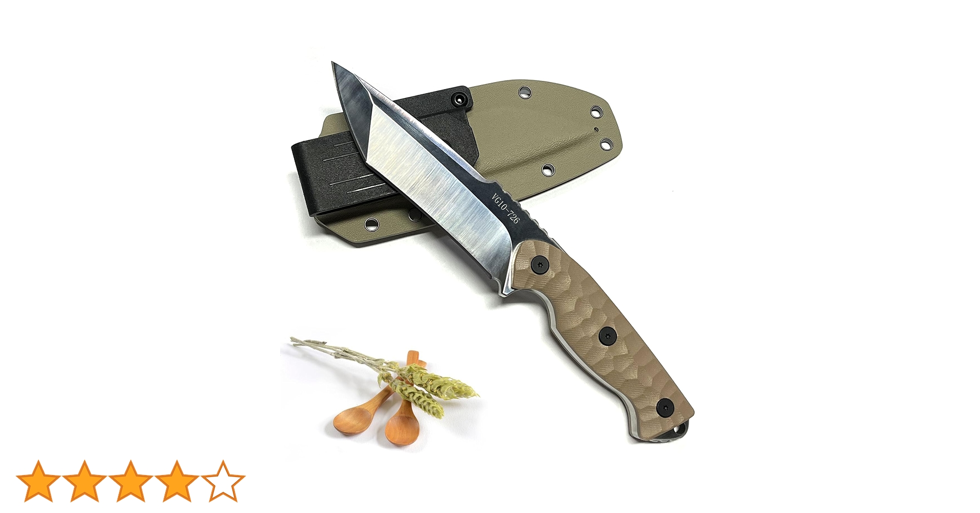 シースナイフ Amazon | SWISS+TECH シースナイフ フルタング構造 天然ウッドハンドル