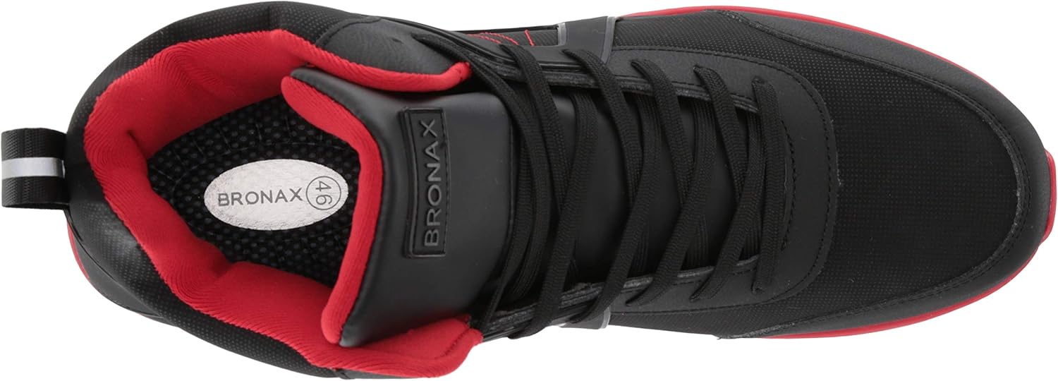 BRONAX High Top Shoes for Men Gold Size