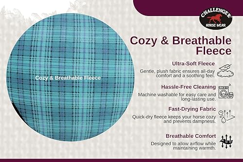 Miniatura 3 de 66 "caballo polar polar suave forro polar enfriador ejercicio manta absorbe humedad 43EE07