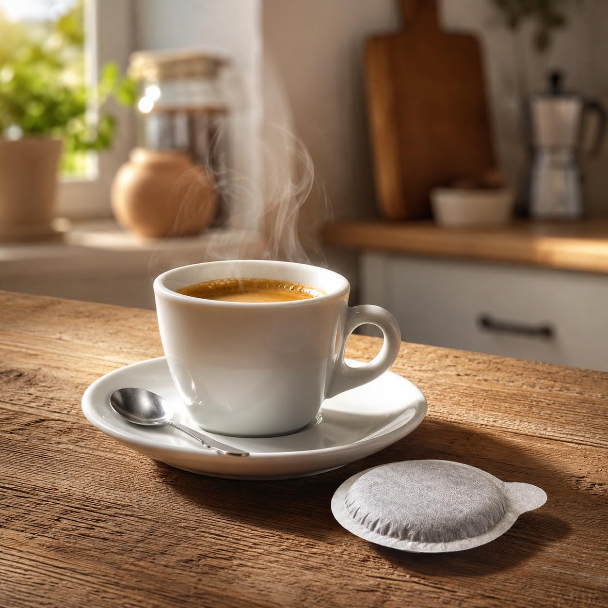 COFFISANO 150 Cialde Miscela Palermo Caffe ESE 44 mm in Filtrocarta, 8 g a Cialda, Espresso Italiano Intenso e Corposo, Bustine Monodose, Tostato in Italia (Confezione da 4)