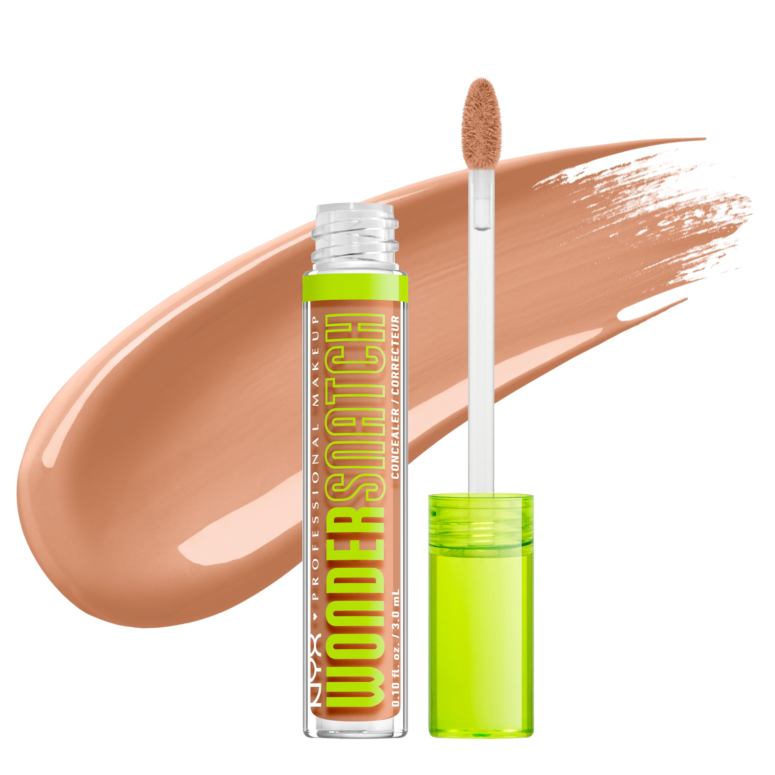 NYX Professional Makeup Wonder Snatch 4 in 1 Concealer, Liquid Concealer, Highlighter, Contour & Sculptor, Up to 24h Hydration Full Coverage, Waterproof Wear, Shade: Neutral Tan