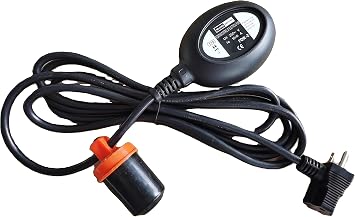 WILCHES PIGGYBACK FLOAT SWITCH WITH ADJUSTABLE COUNTERWEIGHT FOR SUMP PUMP, SEWAGE PUMP,TANKS, IP68 PROTECTION, 16AMP, 10 FEET CABLE 10 FEET CABLE