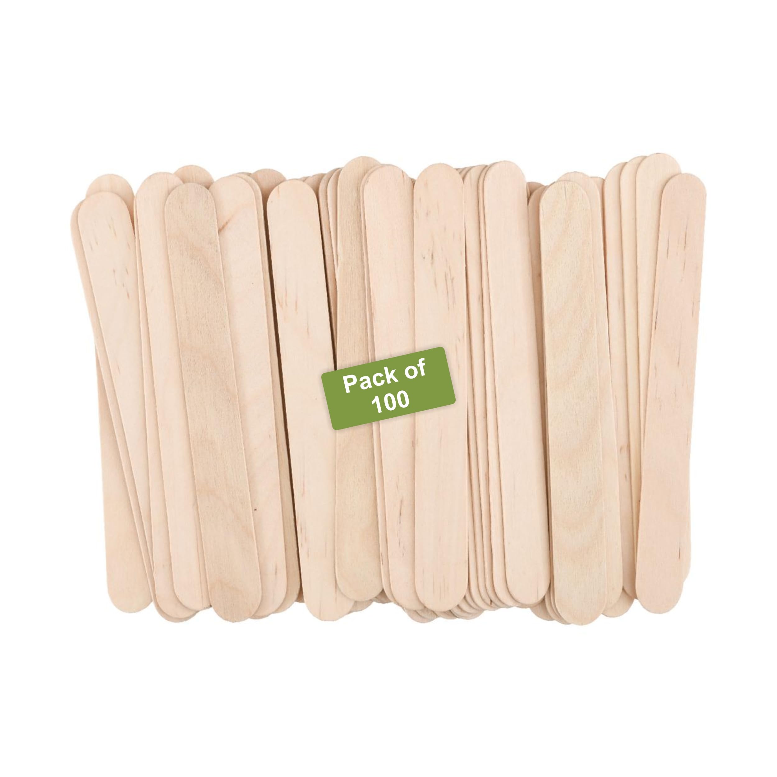 6" Jumbo Wooden Craft/Popsicle Sticks/DIY Craft Projects- Pack of 100ct-image-2
