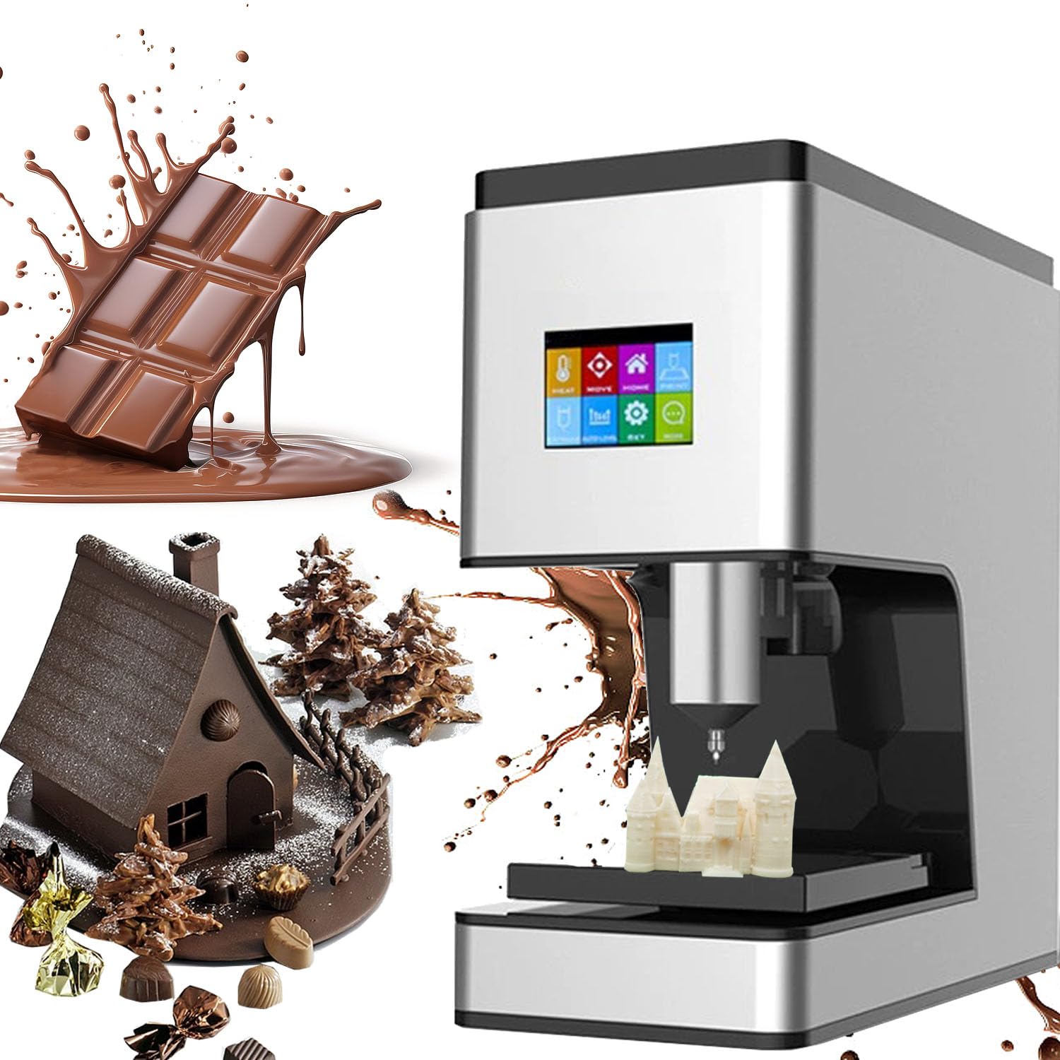 Amazon.co.jp: 3Dプリンター チョコレートモデルプリンター