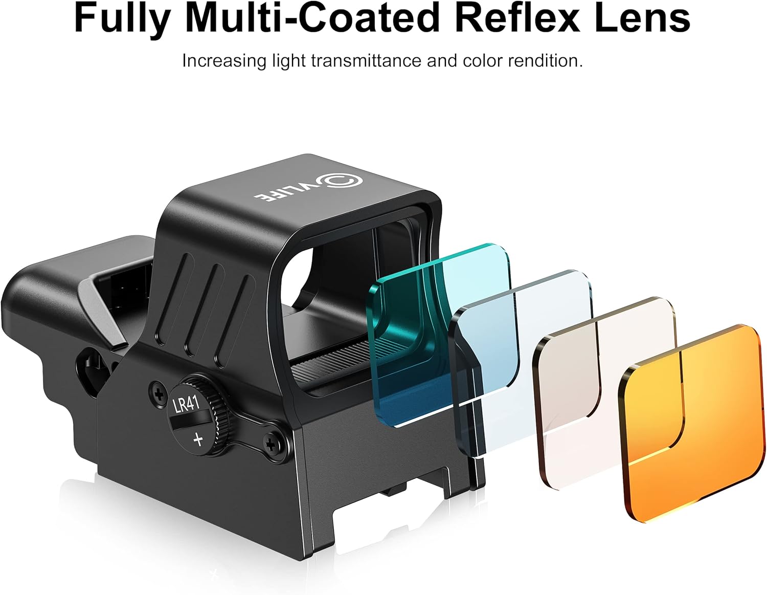 CVLIFE 1x22x33 Red Dot Sight 4 Reticles Reflex Sight with Quick Detach Mount for 20mm Picatinny Rail : Sports & Outdoors