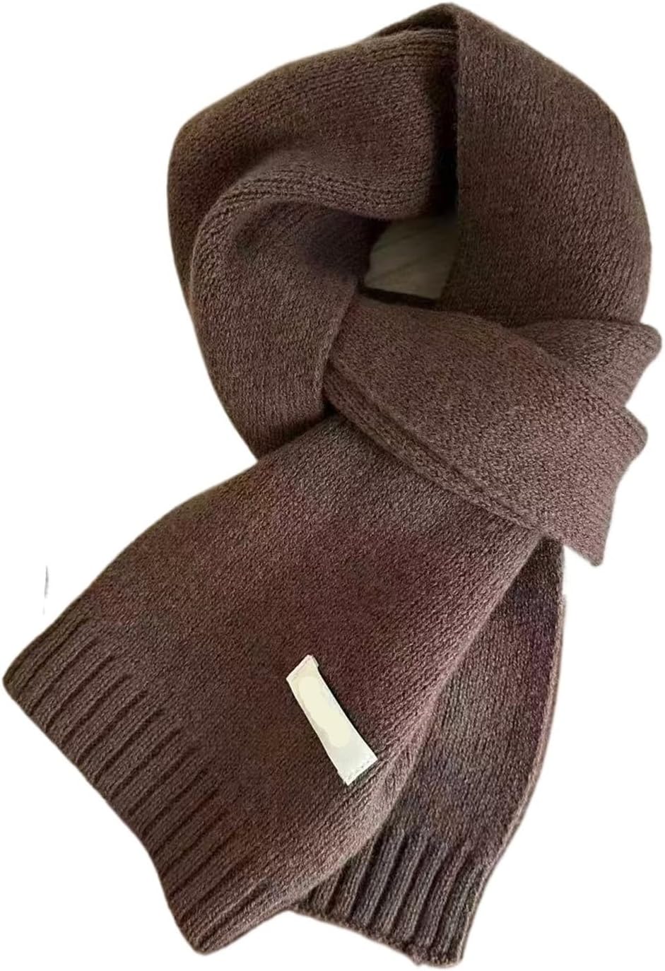 Knitted Pure Scarf Winter Version Couple's Versatile Warm Color For Men And Women