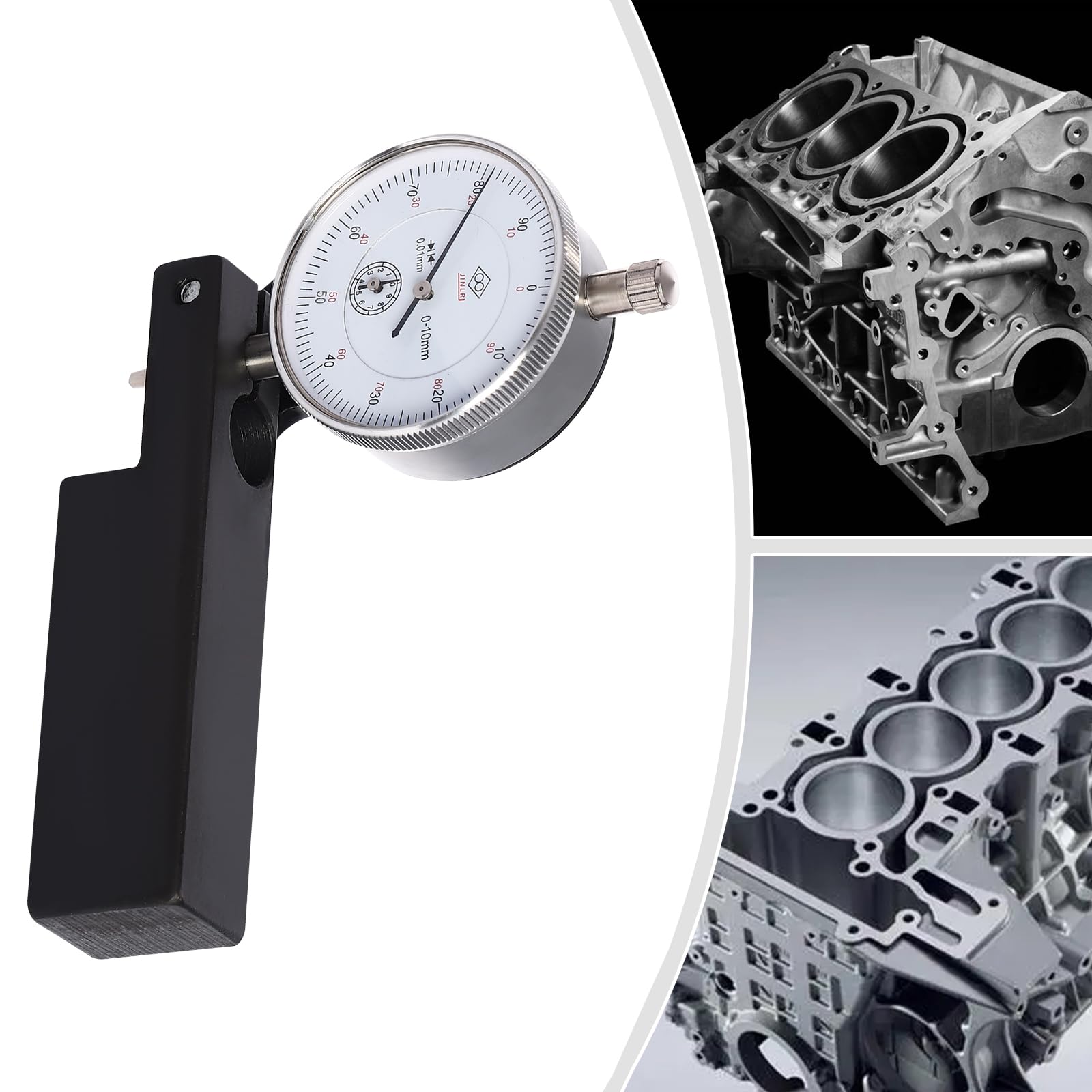 QUSKLISU Cylinder Liner Protrusion Measurement Tool, 6434 Instrument Set with Dial Indicator Precise Cylinder Measurement Tool Engine Cylinder Measurement for Precise Cylinder Liner Measurement