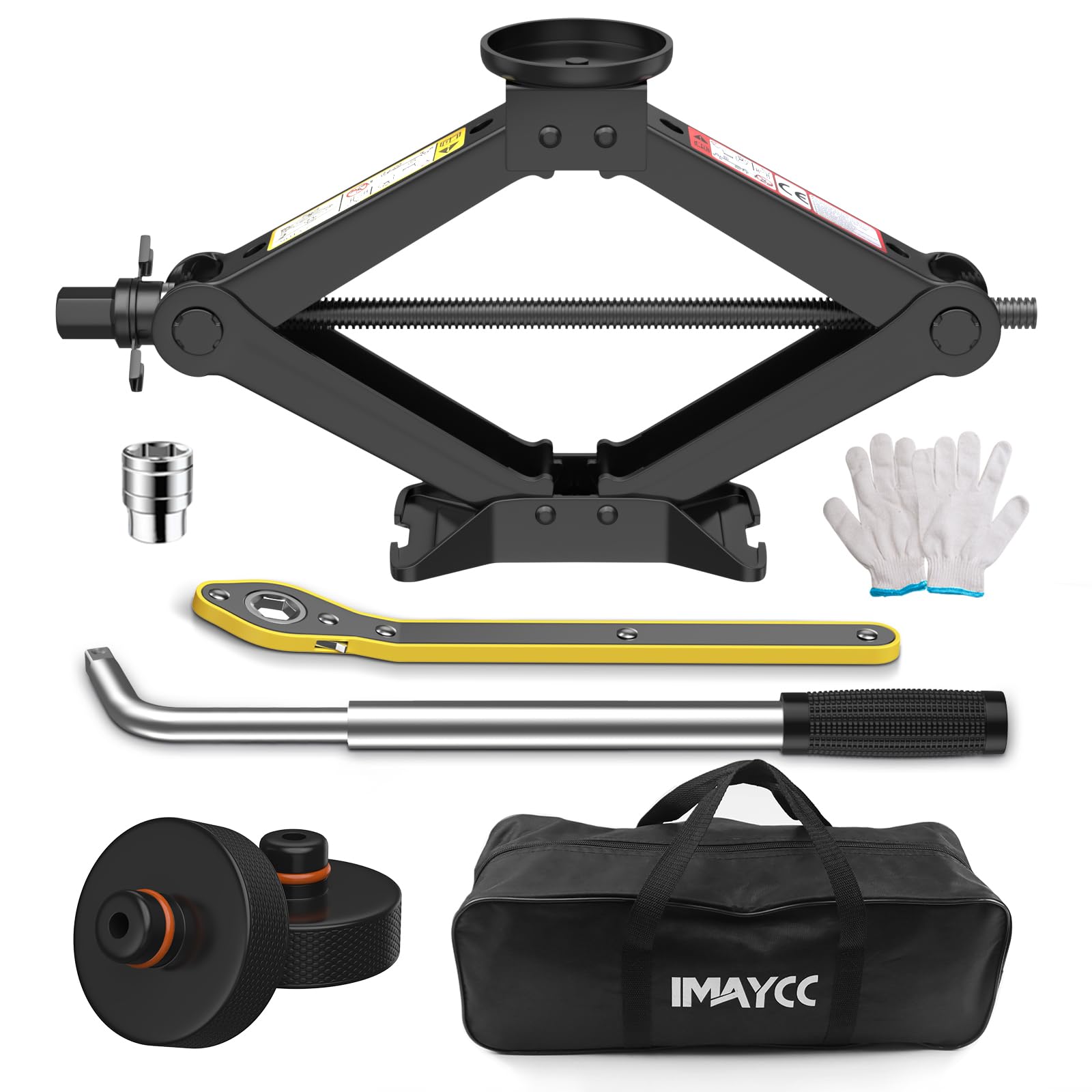 Wagenheber 3T/3000kg Set Mit Tesla Pad - Komplett Auto Notfallkit