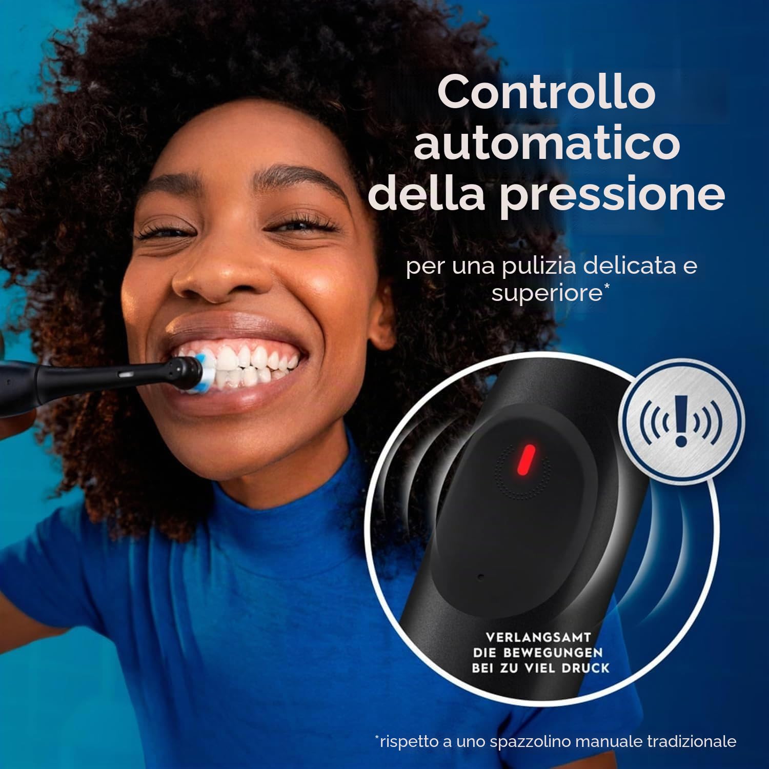 Oral-B iO Series 2 Spazzolino Elettrico Spazzolino Elettrico, 1 Testina, 3 Modalità di Pulizia Dentifica, Tecnologia Magnetica, Custodia da Viaggio, Progettata da Braun, Night Black