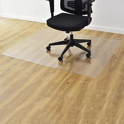 Miniatura 7 de Goplus - Tapete de PVC para silla para suelo de madera dura, protector de suelo multiusos para oficina y hogar, antideslizante, Transparente