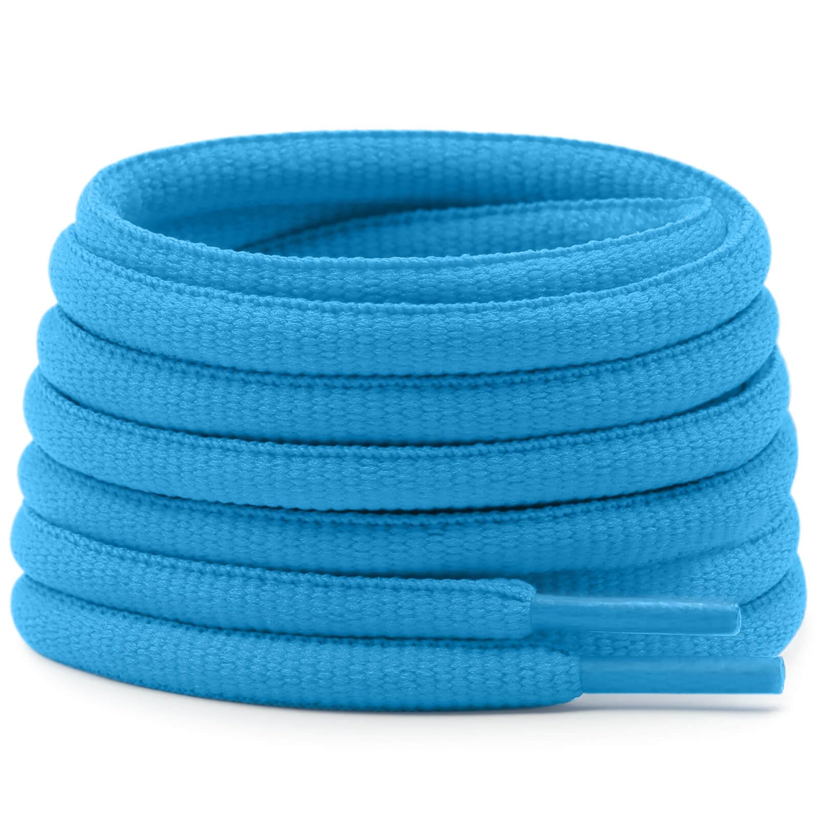 DELELE Oval Athletic Shoelaces Thick 4MM Half Round Shoe Laces Strings 2 Pair