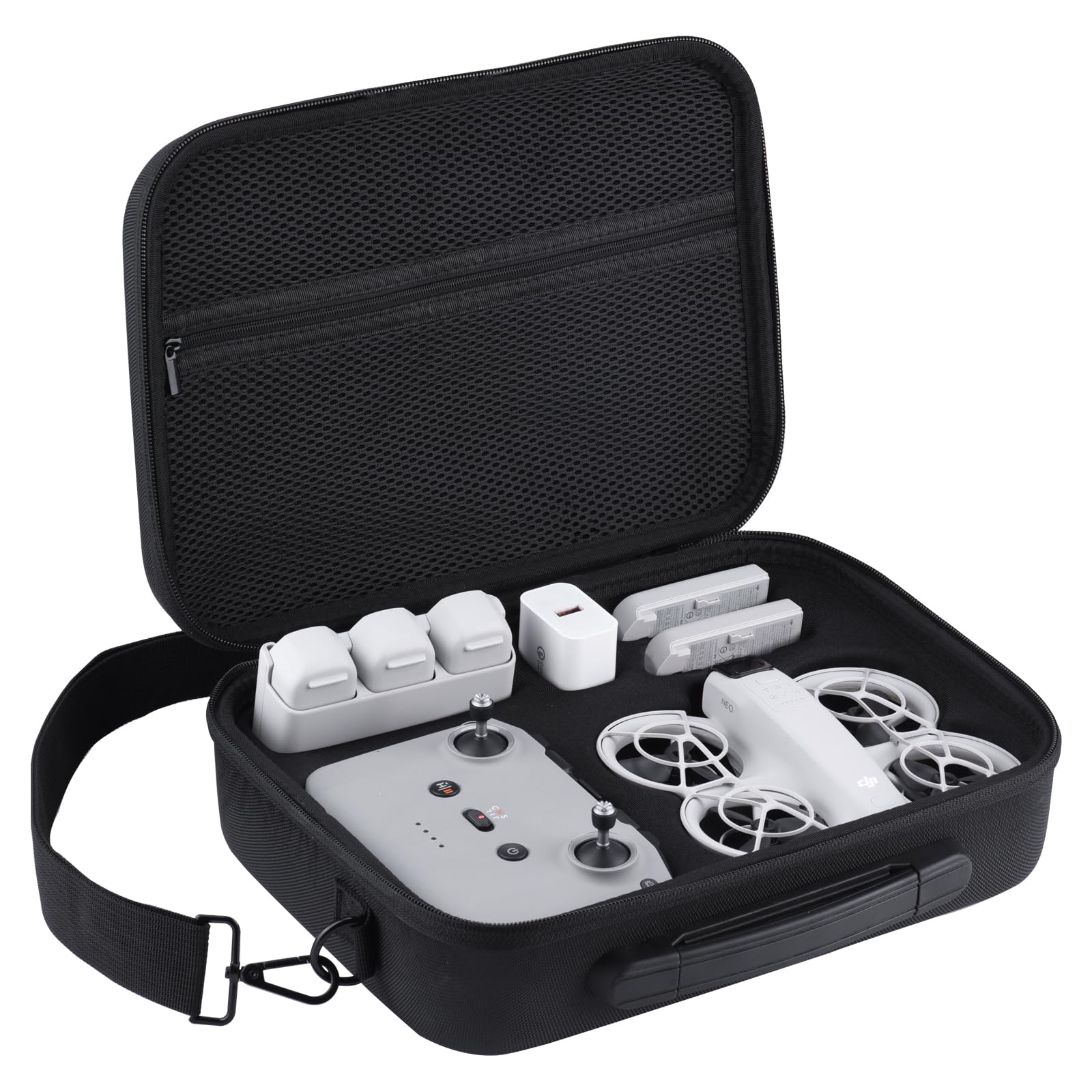 BRDRCCarrying Case for DJI Neo Fly More Combo, Portable Travel Storage Bag Protective Case for DJI Neo Accessories, Compatible with RC-N3 Remote Controller