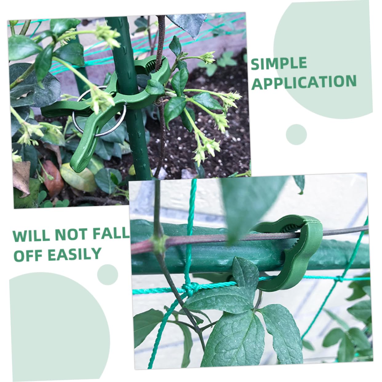60stücke Pflanzenstützclips Gartenclips Zur Unterstützung Von Tomaten Orchideen Und Anderen Kletterpflanzen Flexible Und Robuste Rankhilfe Für Gesunde Pflanzenentwicklung