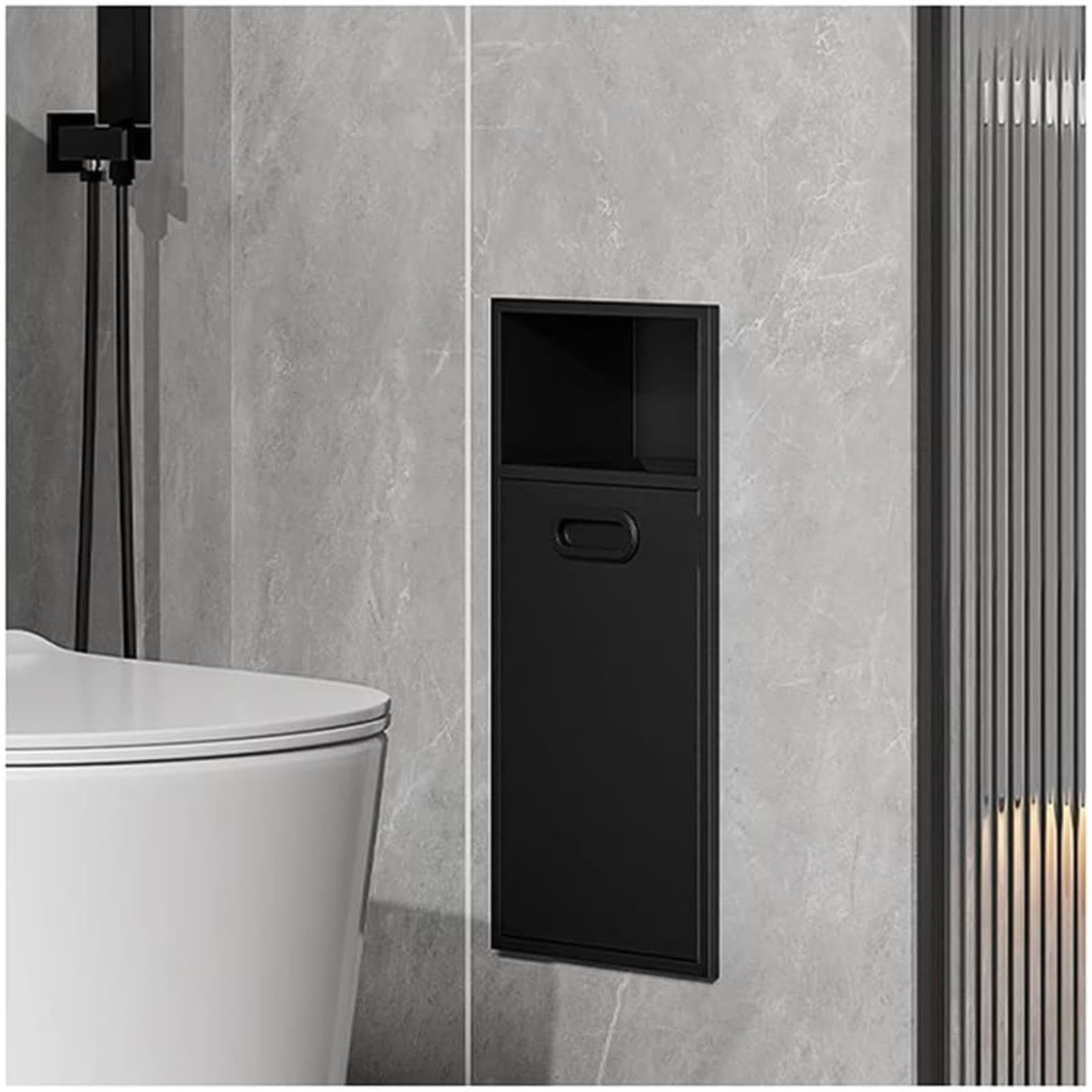 Rangement douche en acier inoxydable encastrable et étagère murale étanche