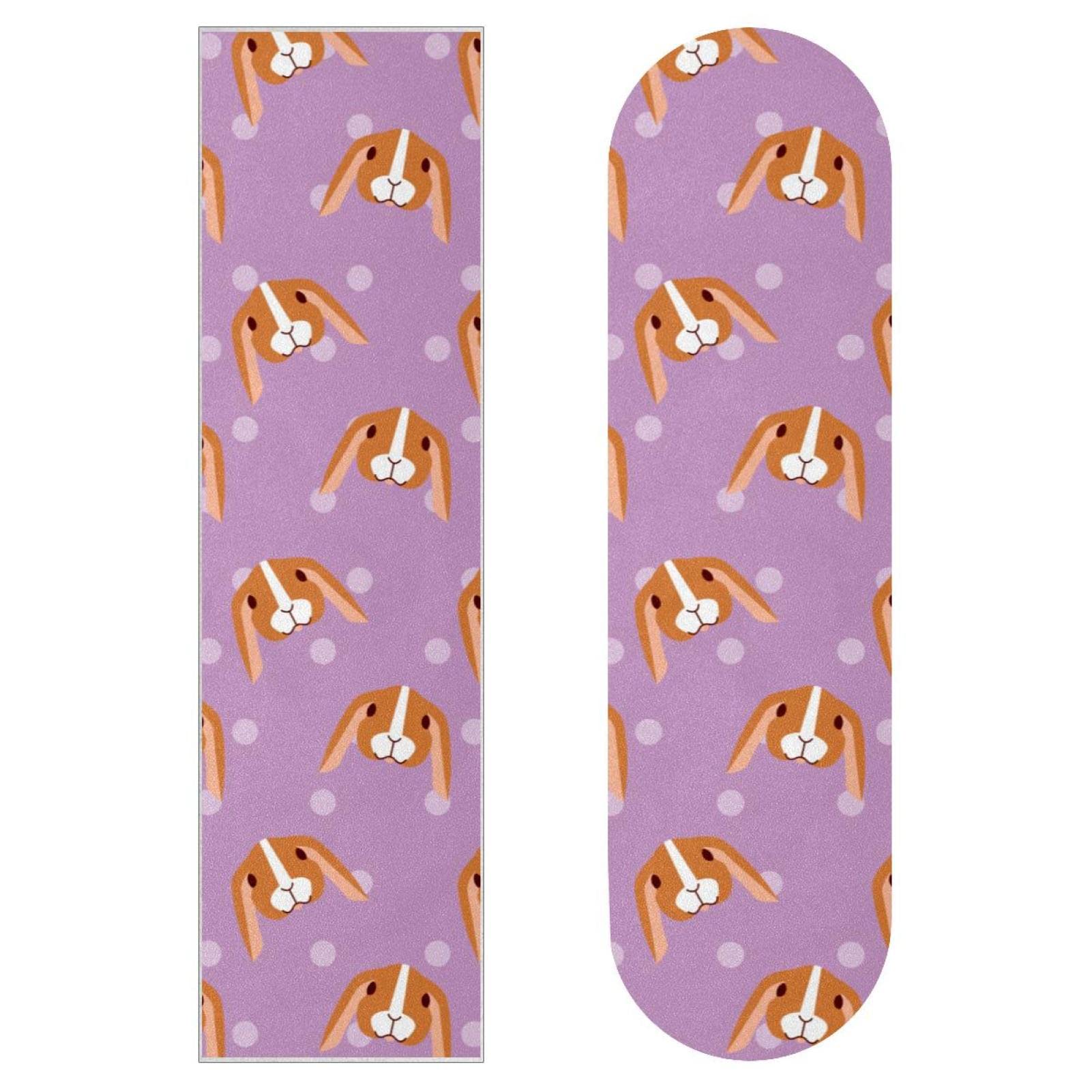 Pink Pet Lot de 2 feuilles de papier abrasif pour planche de skateboard et longboard