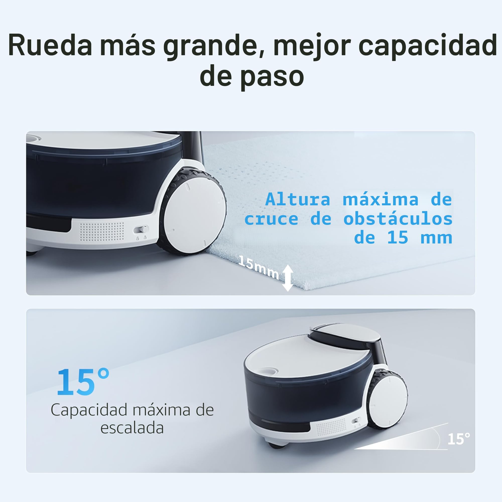Enabot EBO ROLA PetPal 2.5K Cámara para gatos con módulo de almacenamiento, robot móvil Emo, visión nocturna, cámara inalámbrica para mascotas con la App EBO ROLA-PET, autocarga, audio de 2 vías