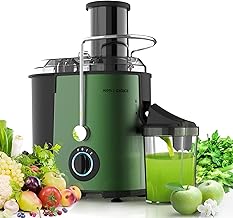 MAMA'S CHOICE Juicer Machine, 800W Juice Extractor with 3'' Big Mouth, 3 Speed Centrifugal Juicer for Whole Fruit Vegetable, Easy to Clean, Non-Slip Feet, BPA-Free